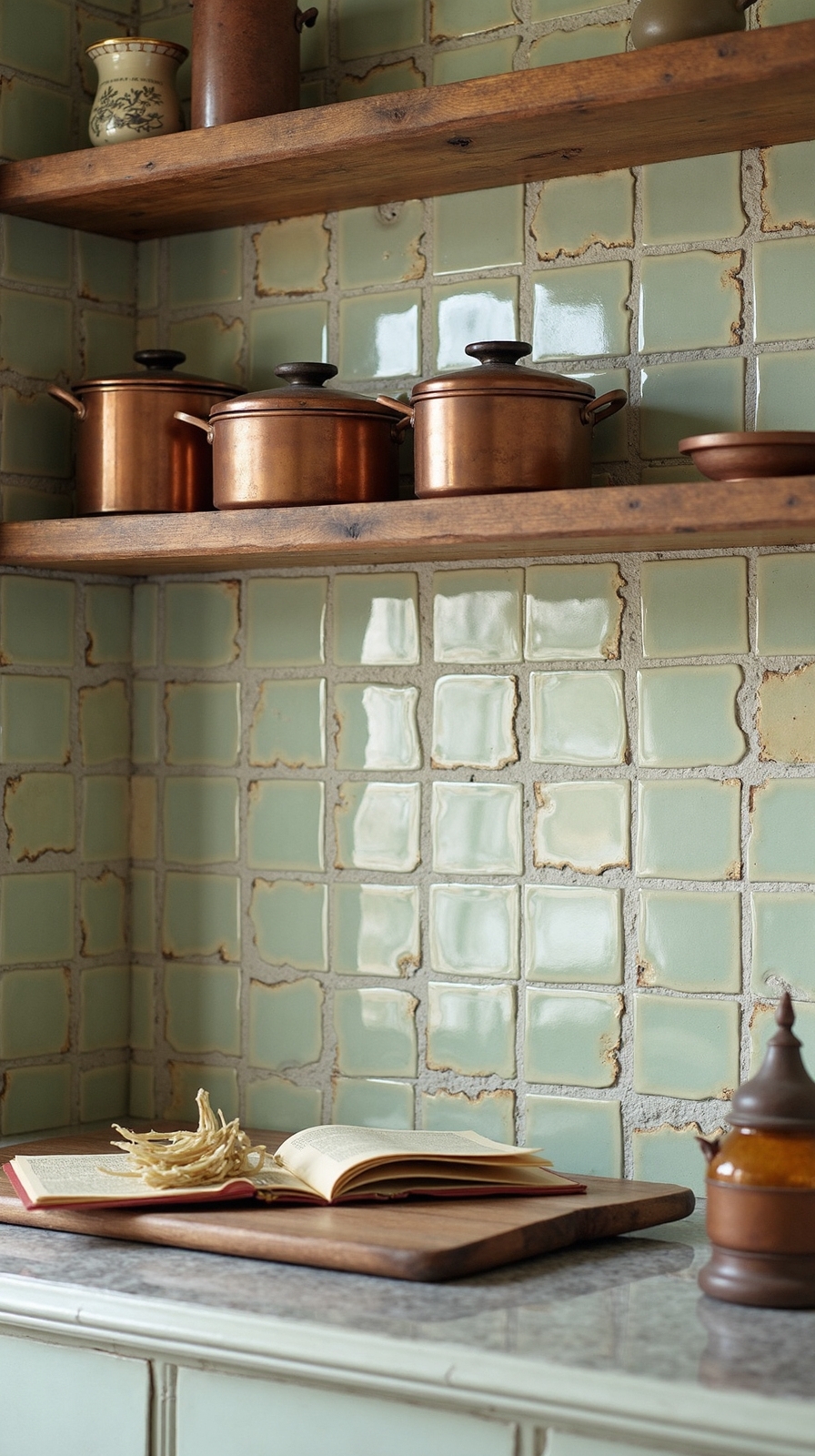 artisanal organic ceramic kitchen tiles