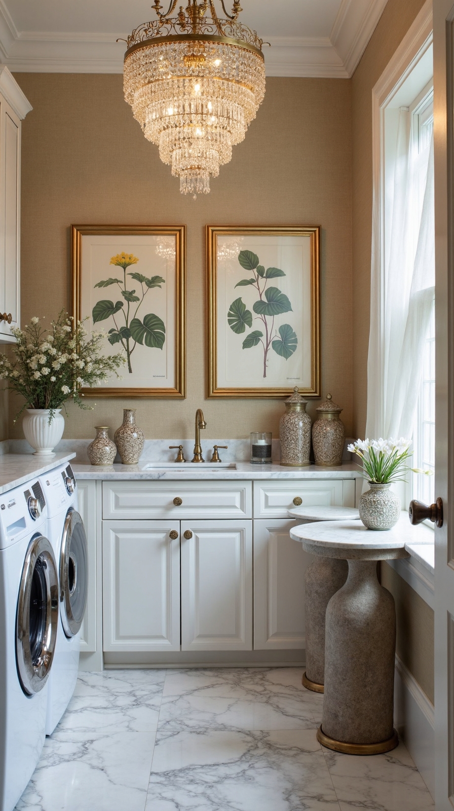 artistic laundry room decor inspiration