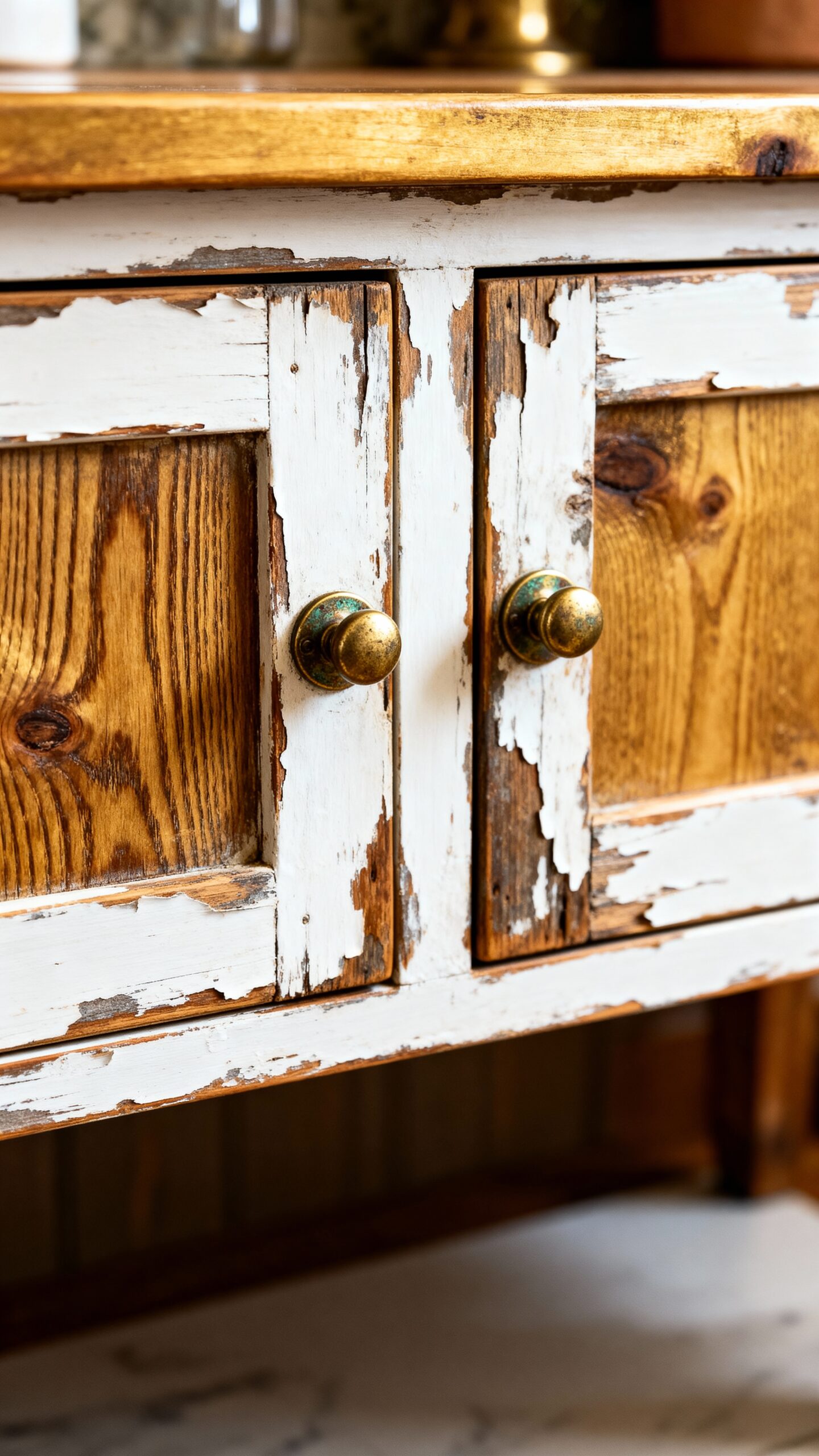 authentic character through distressed finishes