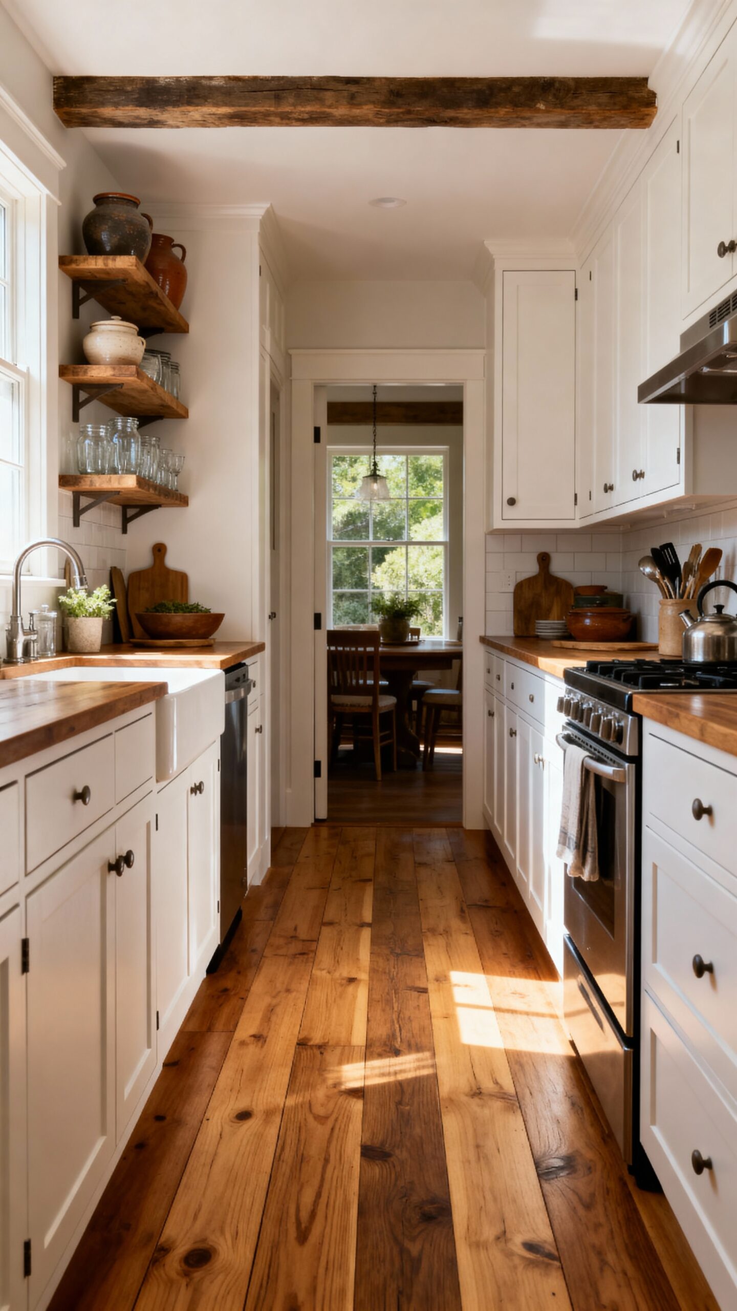 authentic farmhouse charm inviting kitchen warmth