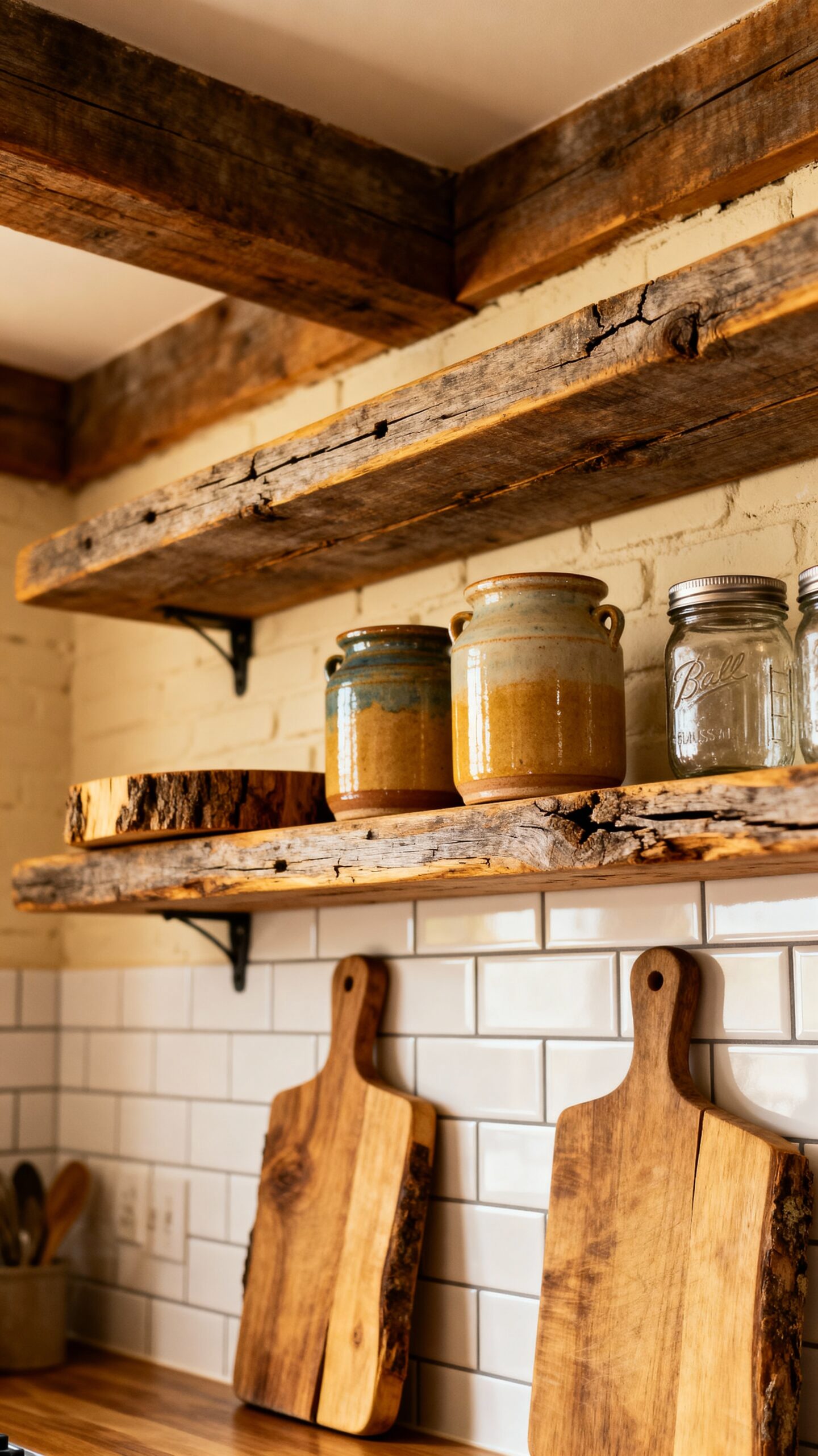 authentic farmhouse rustic texture with reclaimed