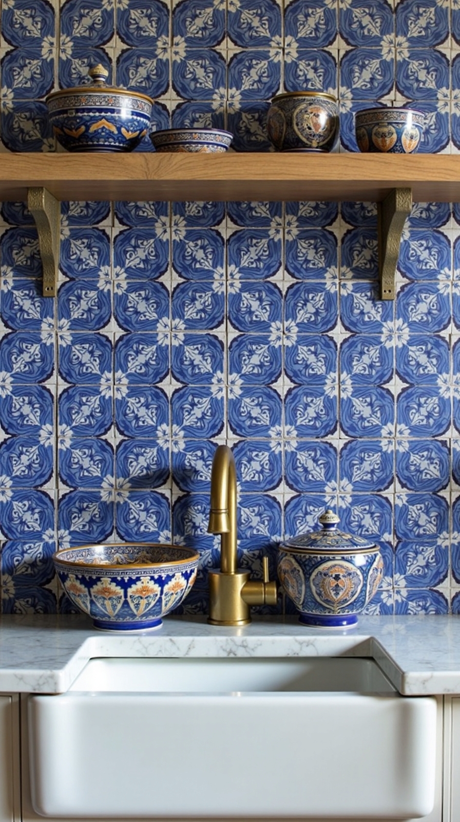 authentic mediterranean kitchen backsplash tiles