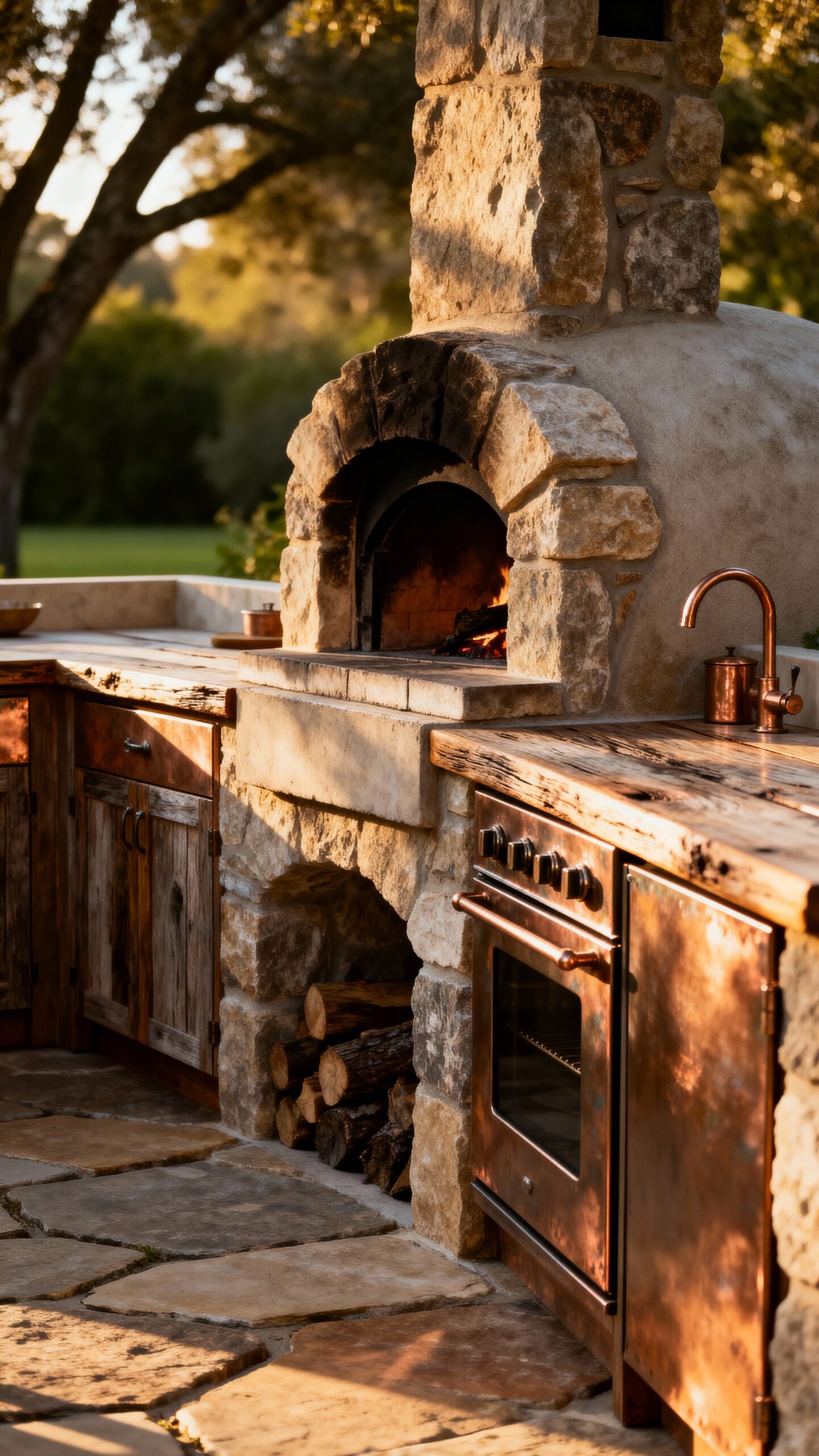 authentic outdoor pizza cooking destination