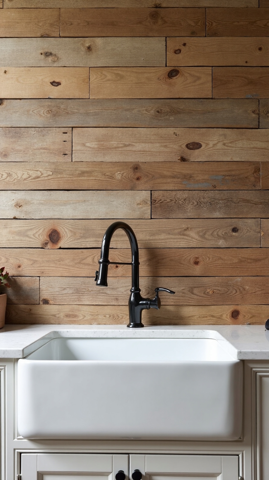 authentic warm rustic charming farmhouse backsplash