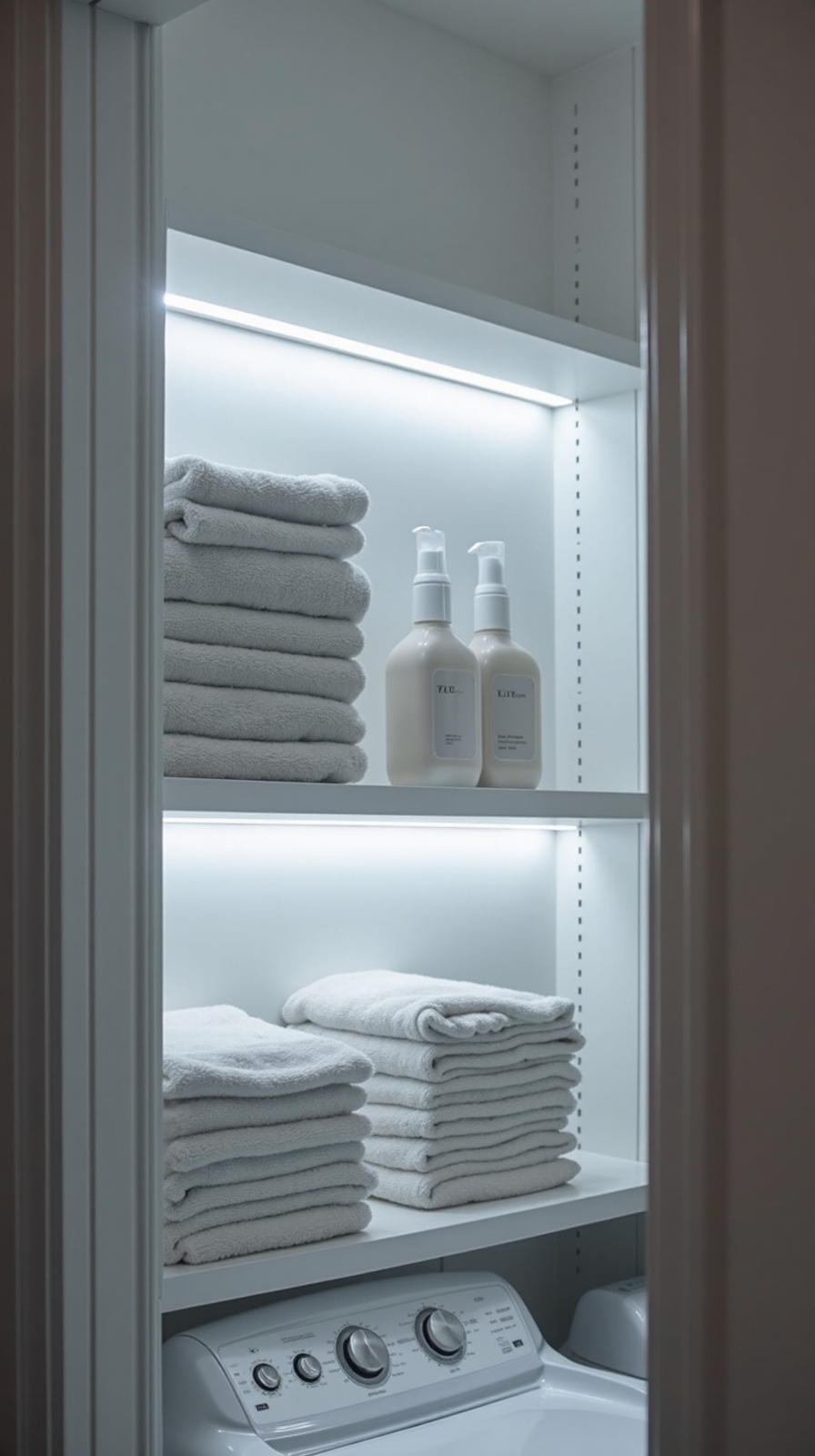 battery powered wireless laundry lighting