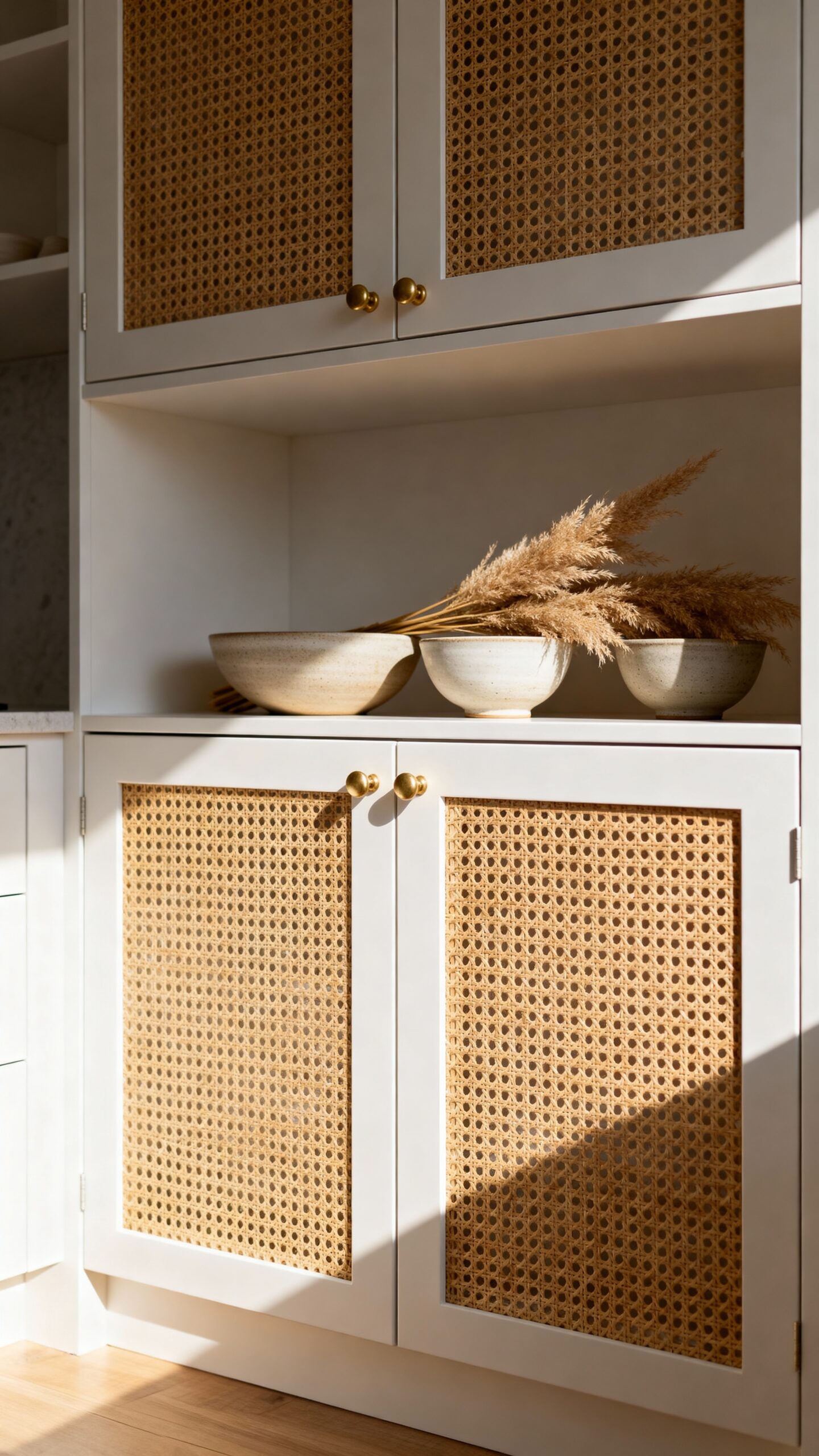 bohemian cabinet door textural transformation