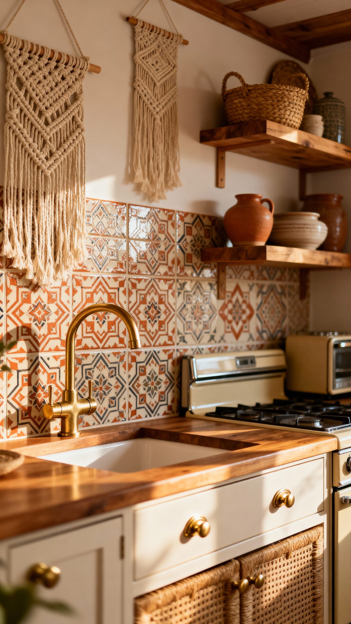 boho inspired geometric exotic visual interest