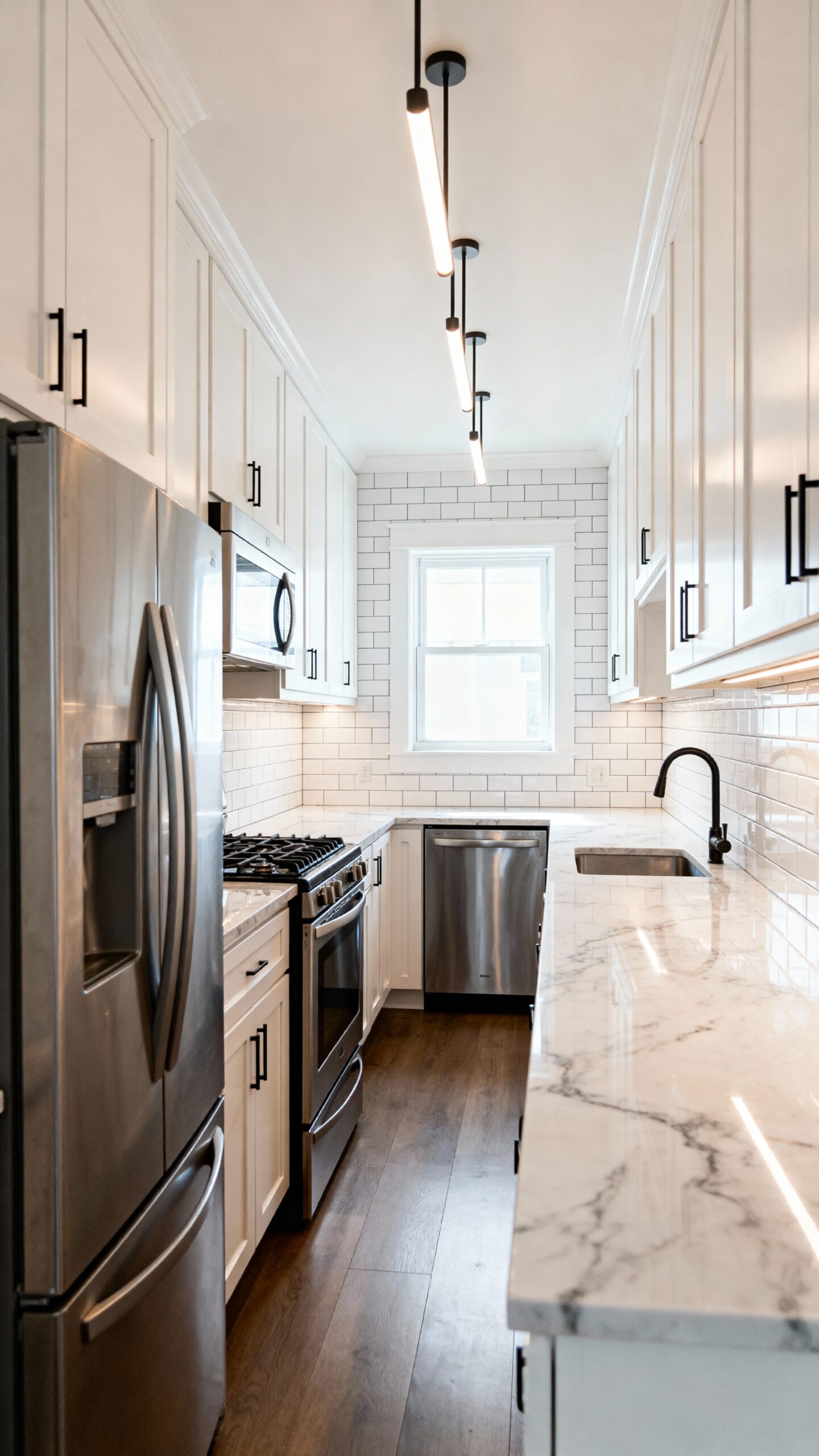 bright airy reflective kitchen design