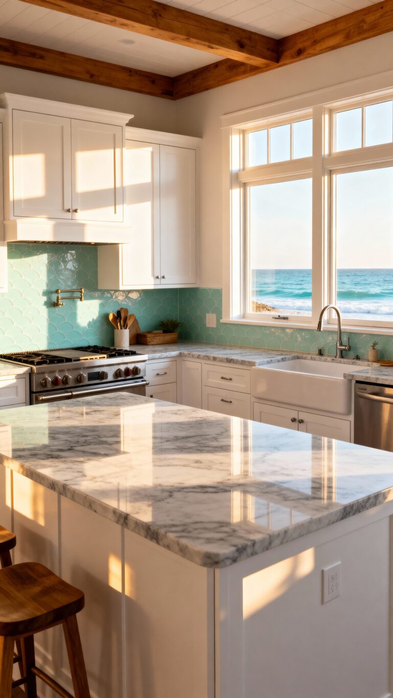 bright breezy coastal bloxburg kitchen designs