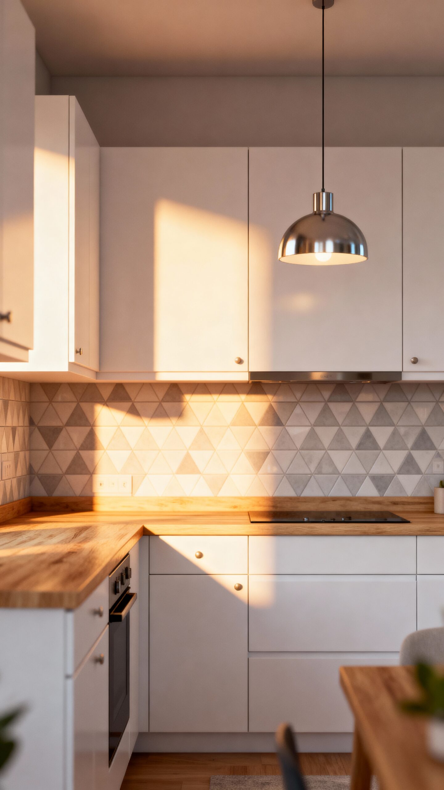 bright minimal functional natural textured kitchen