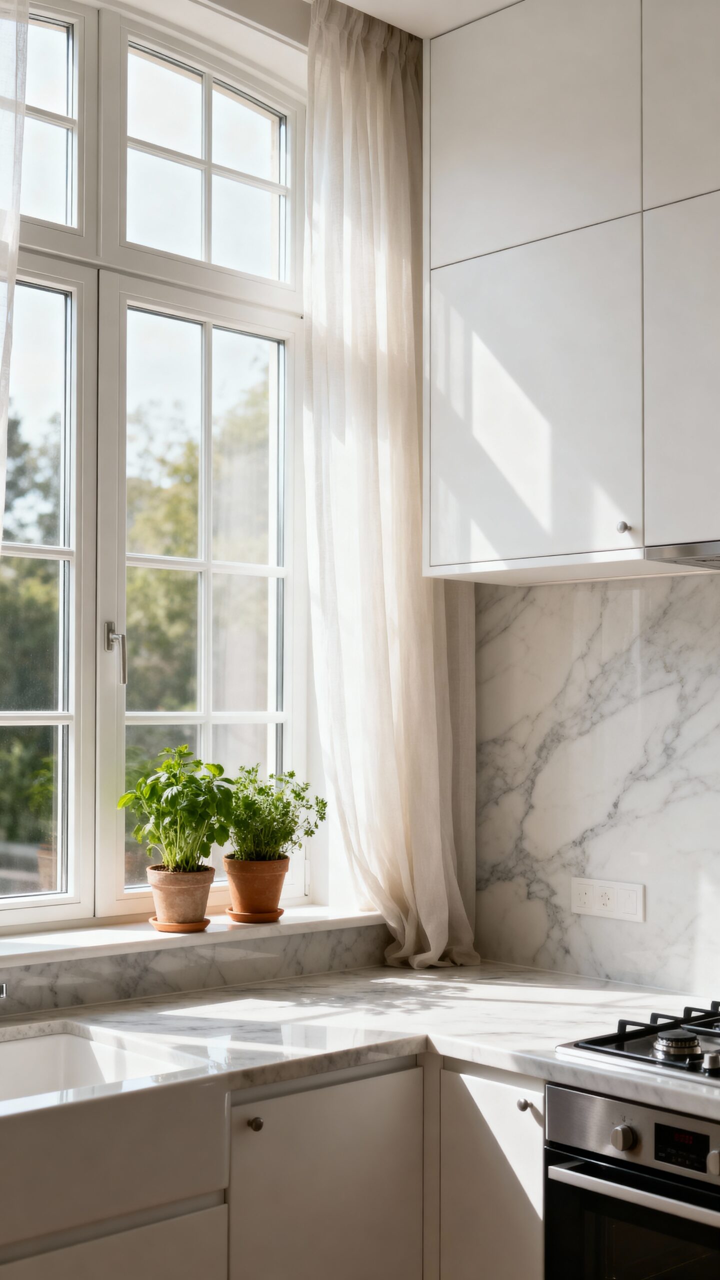 bright small kitchen window ideas