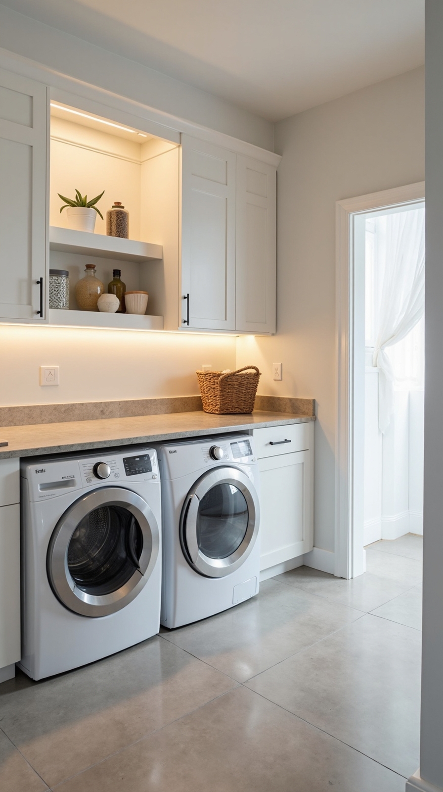 brighten basement with light colored paint