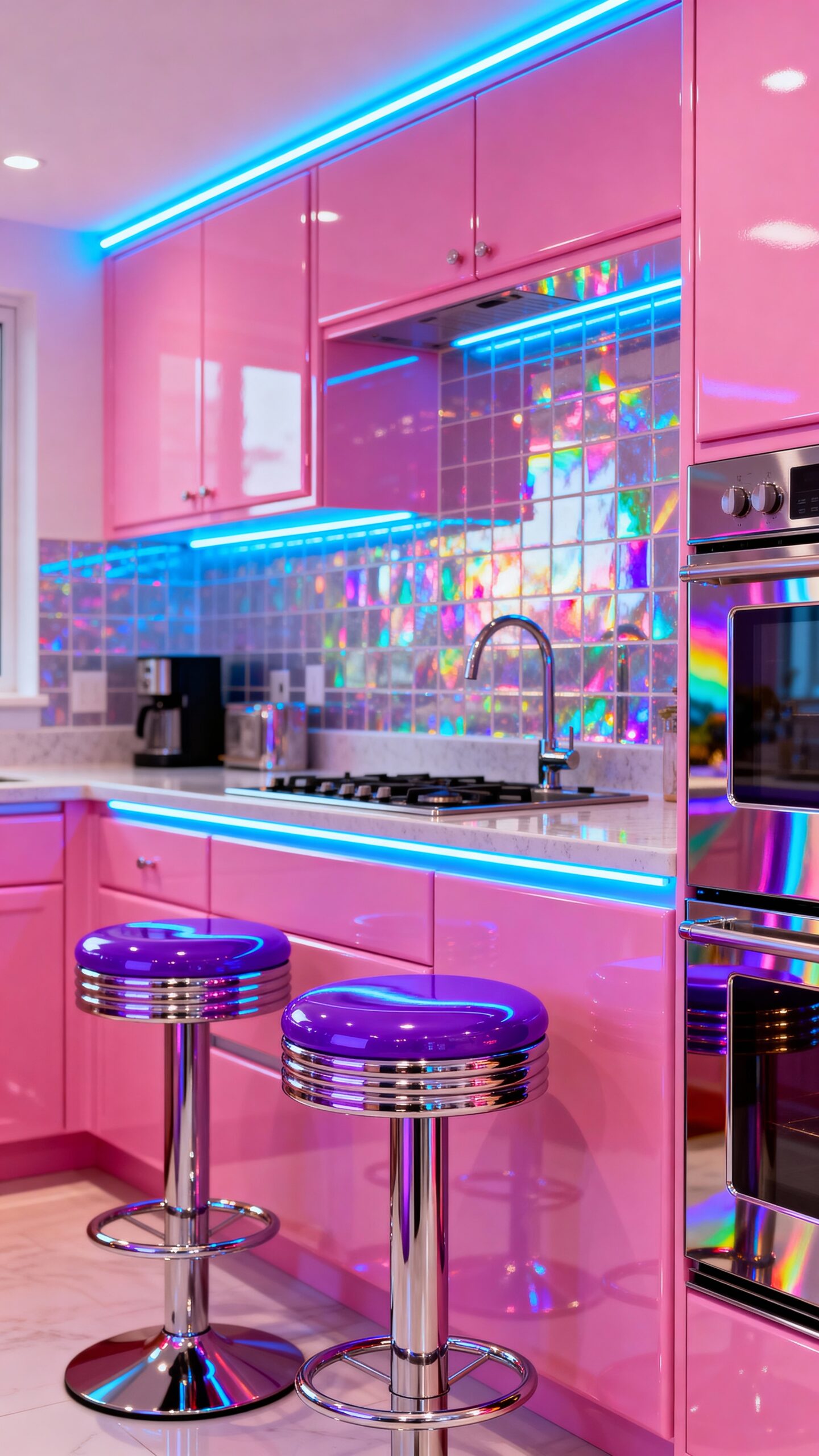 bubblegum pop kitchen electrifying neon celebration