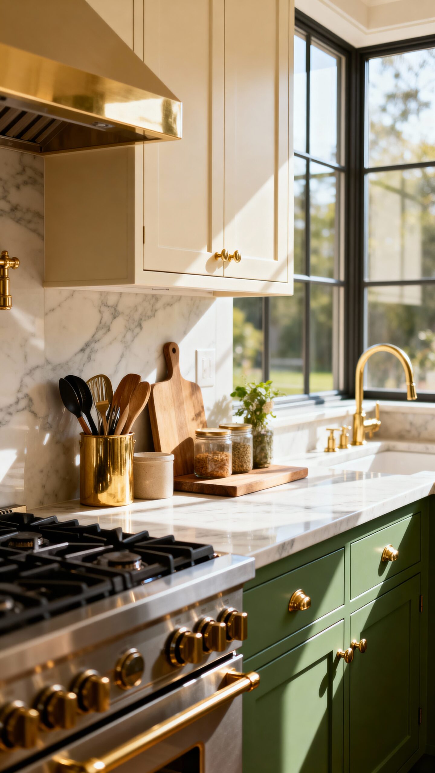 calming organic timeless kitchen combination