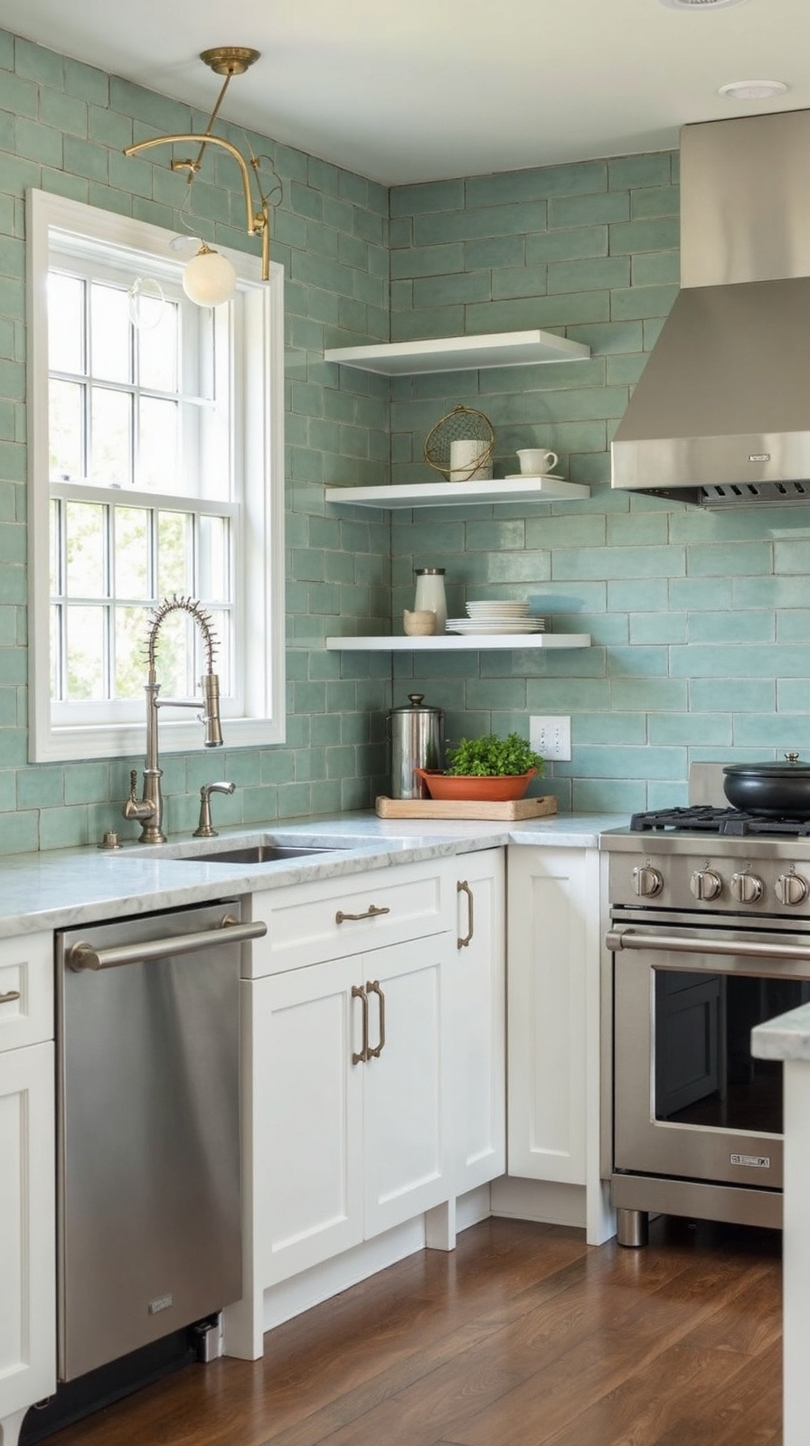 calming versatile sage green subway tiles