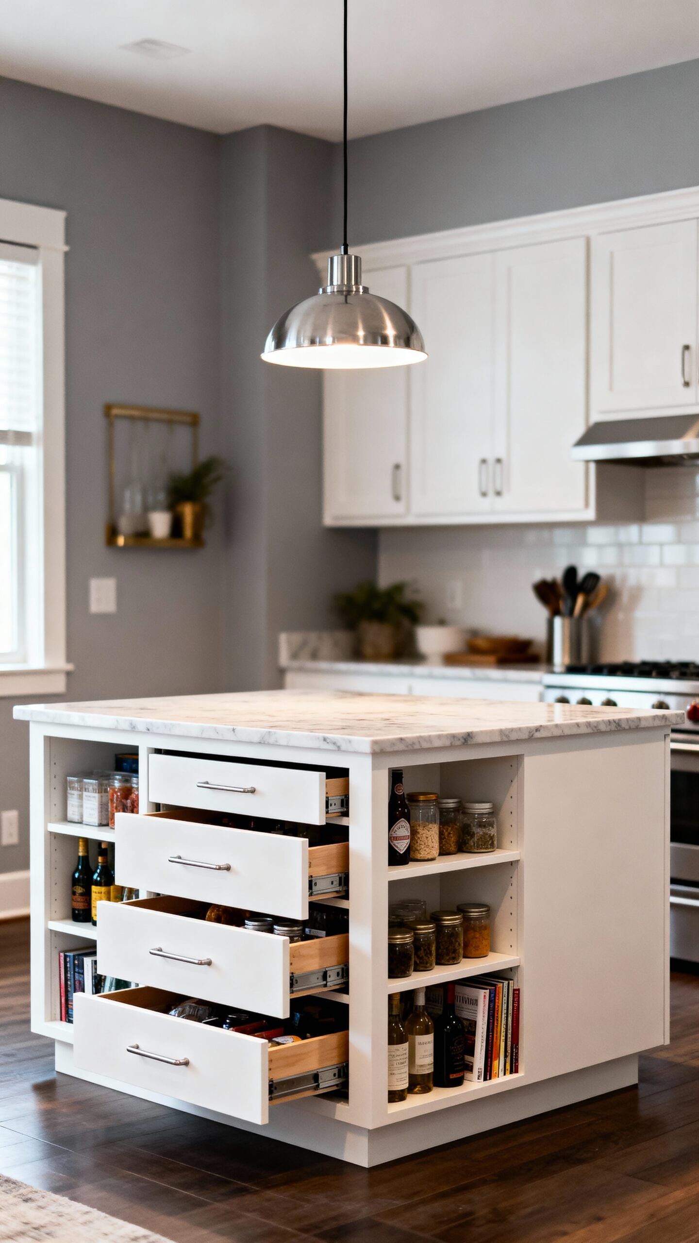 centralized versatile space saving transformative kitchen island