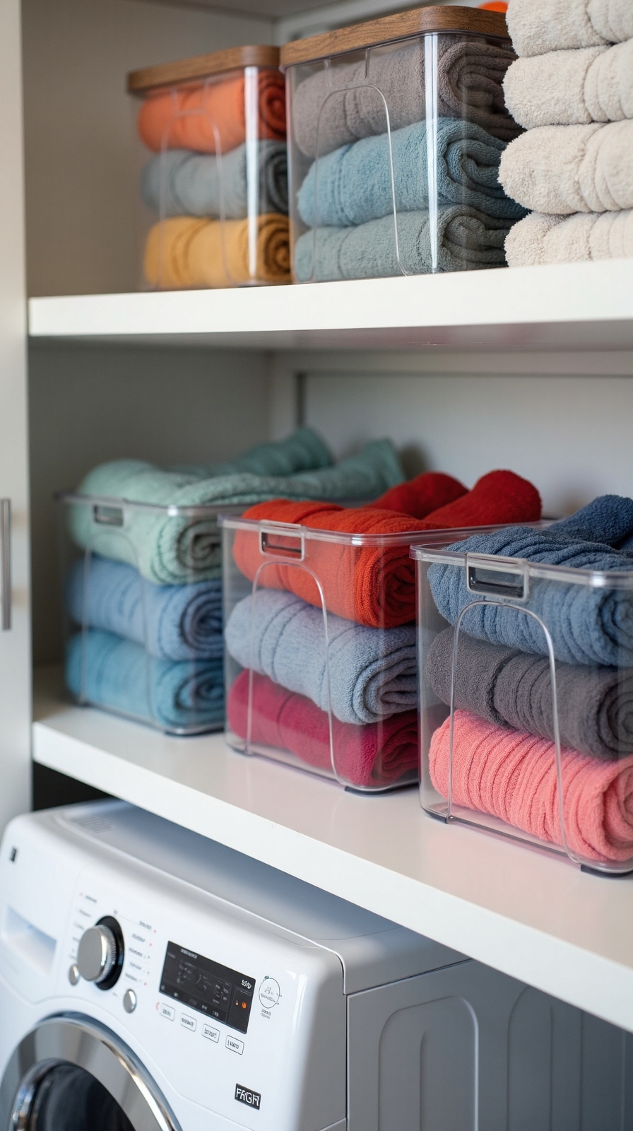 clear container laundry organization solution