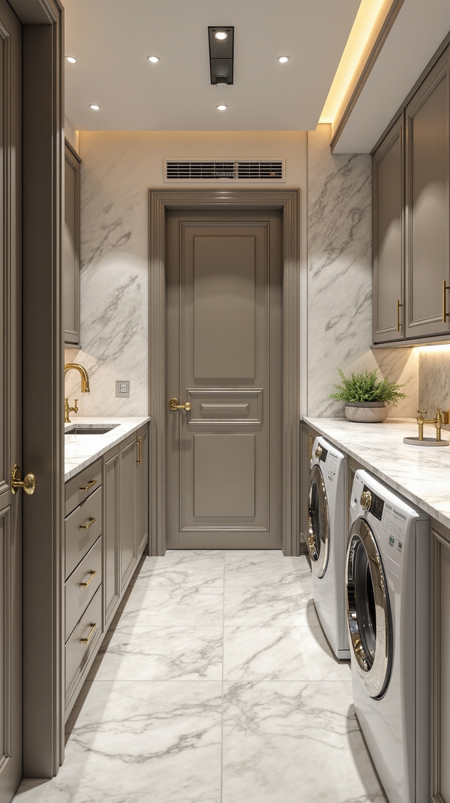 climate controlled luxury laundry room