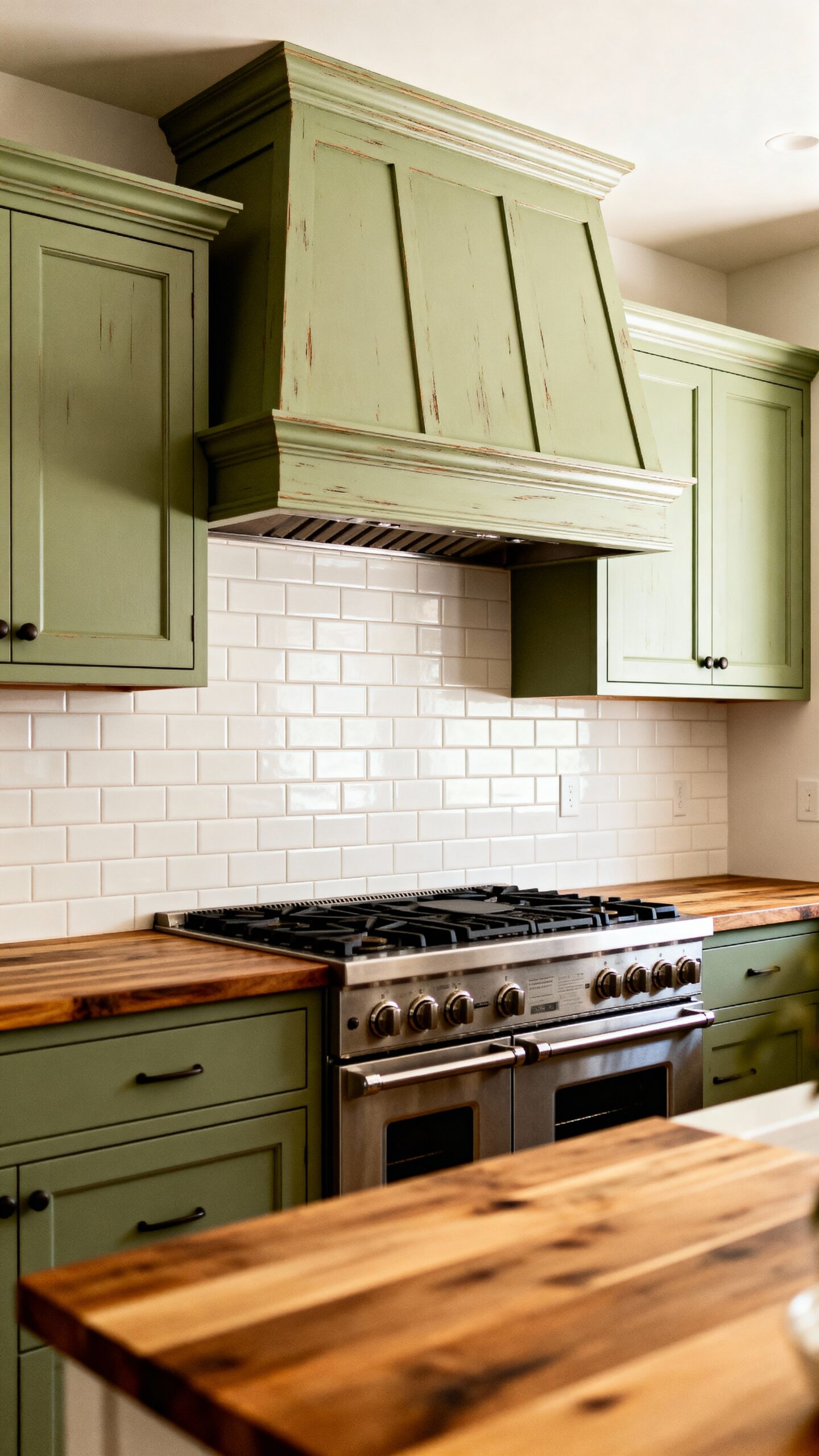 cohesive farmhouse kitchen cabinetry coordination