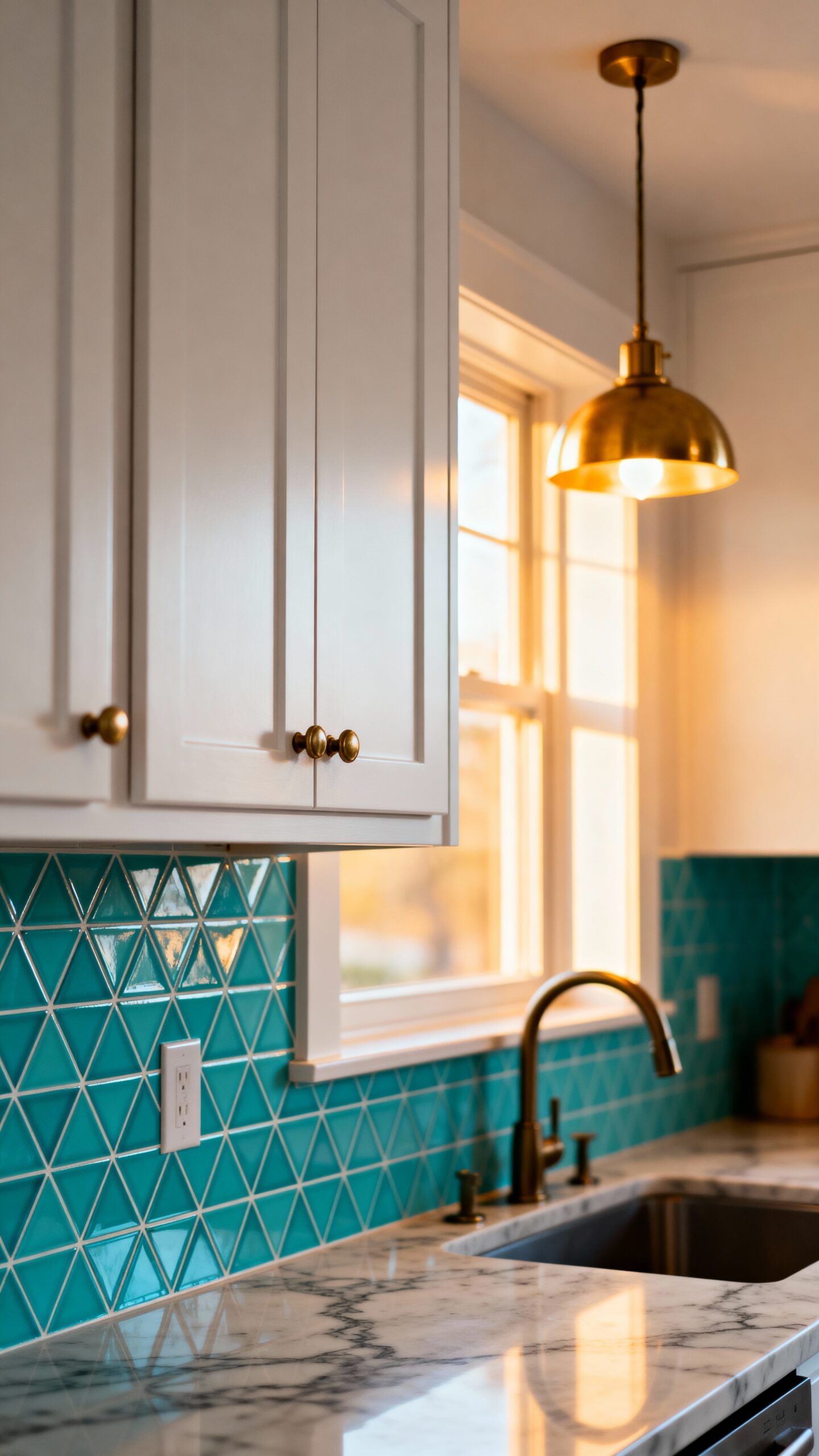 colorful backsplash focal point transformation