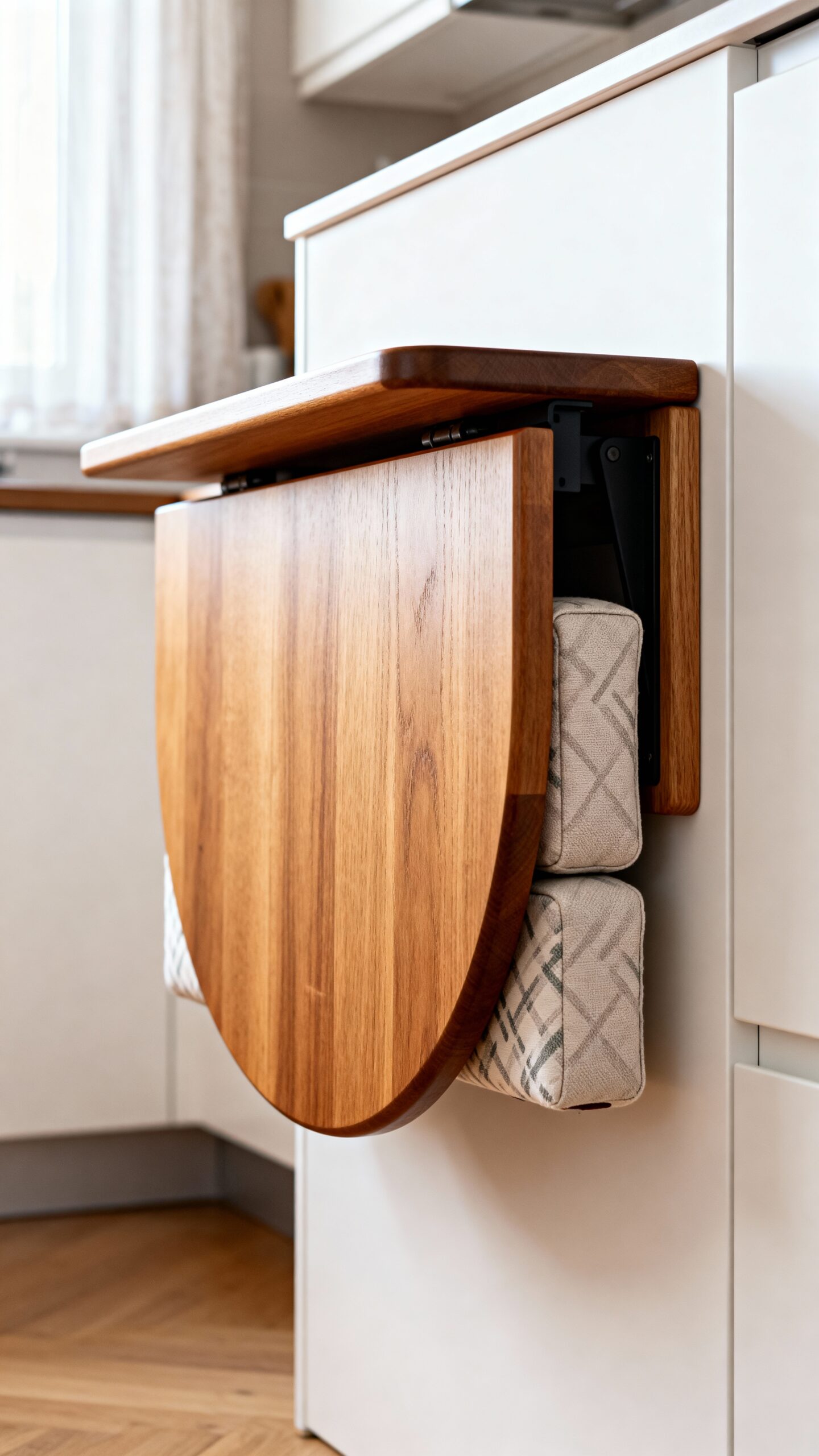 compact convertible wall mounted dining space