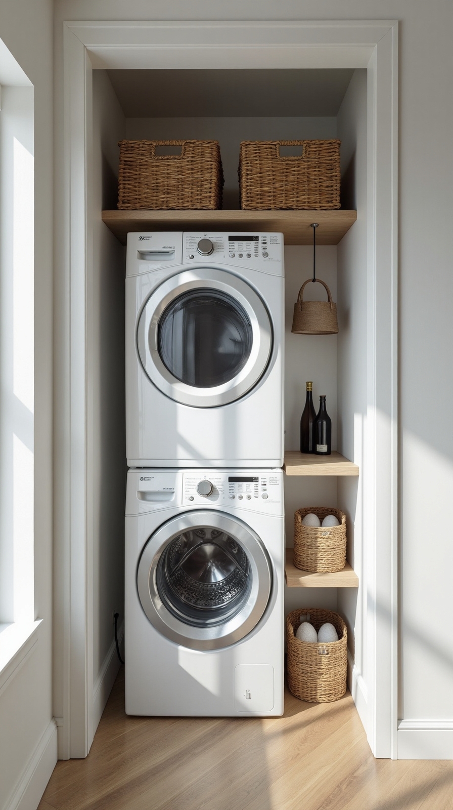 compact functional aesthetically pleasing laundry spaces