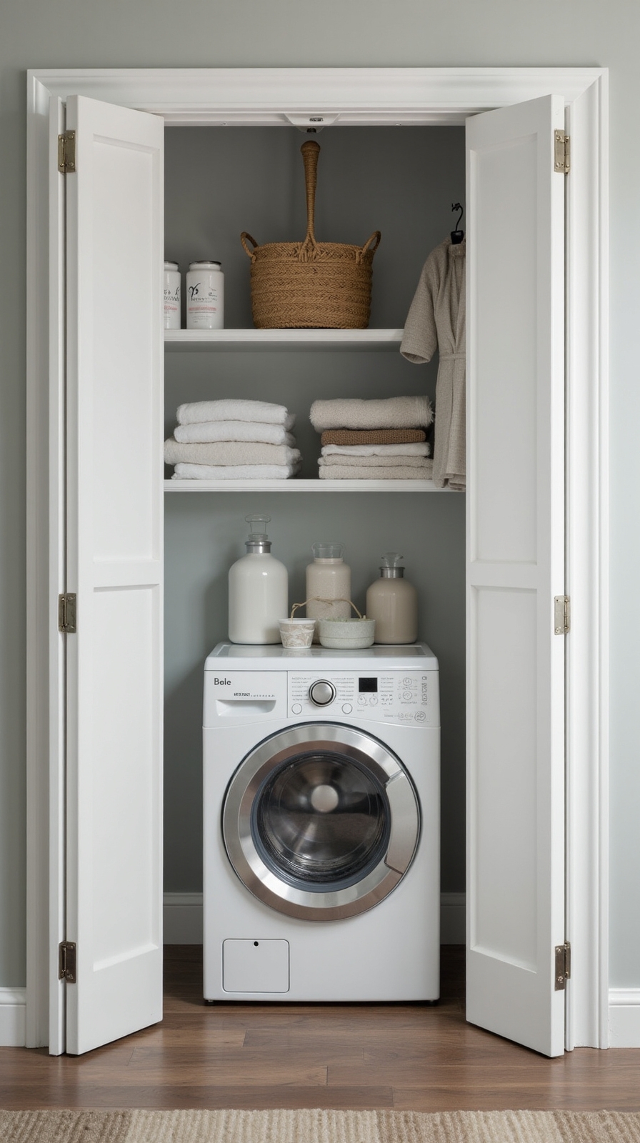 compact hidden space saving laundry designs