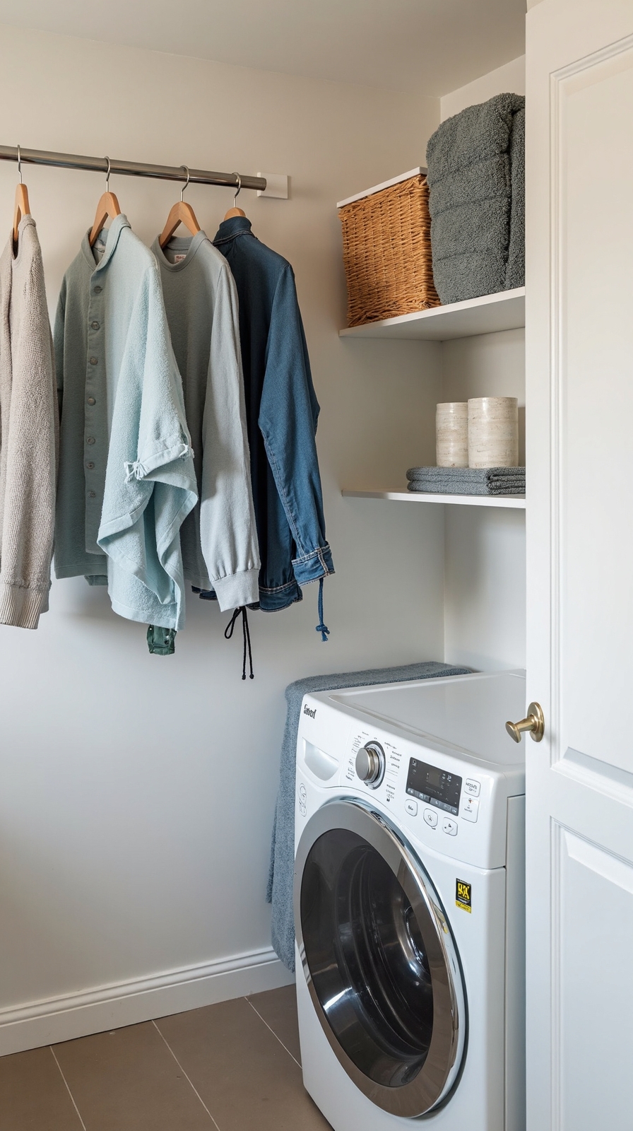 compact vertical laundry drying solution