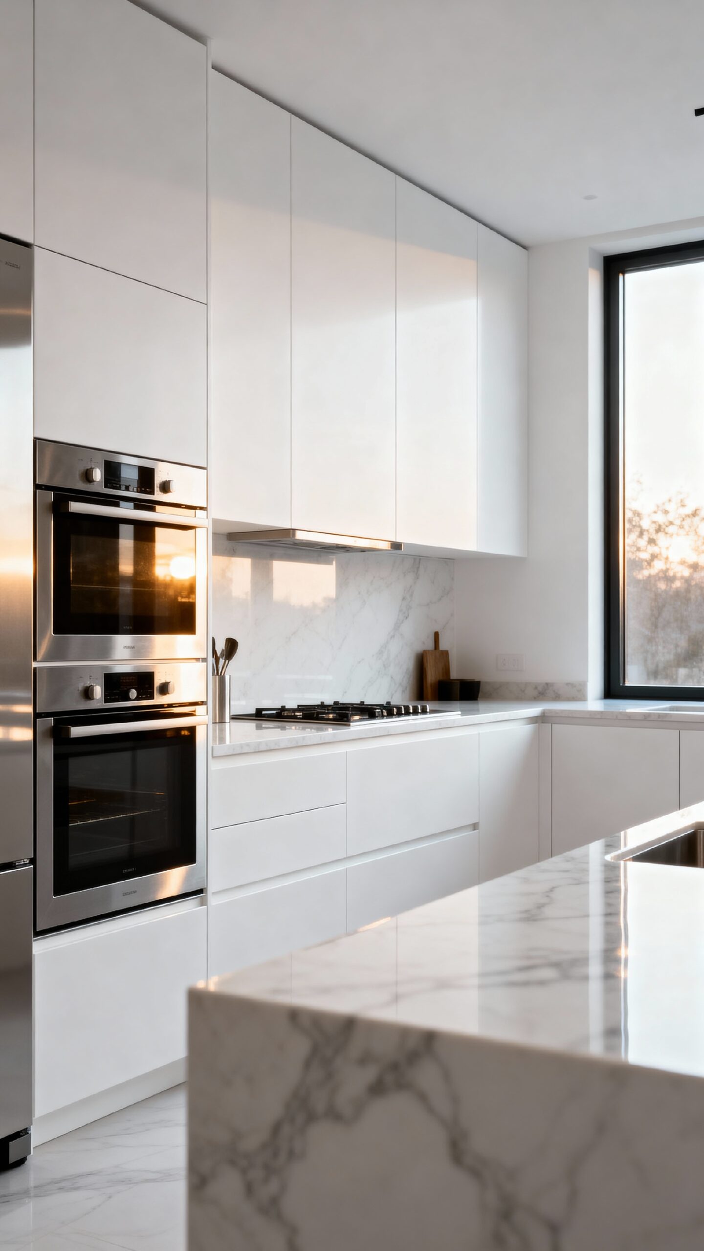 concealed appliances enhance contemporary design