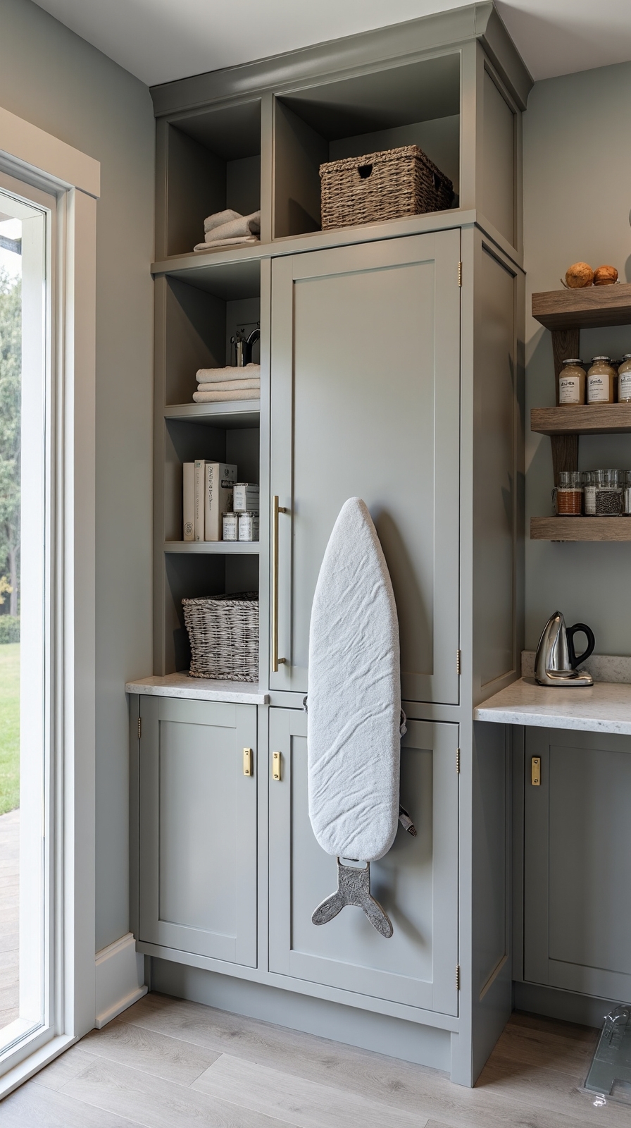 convenient compact organized ironing station