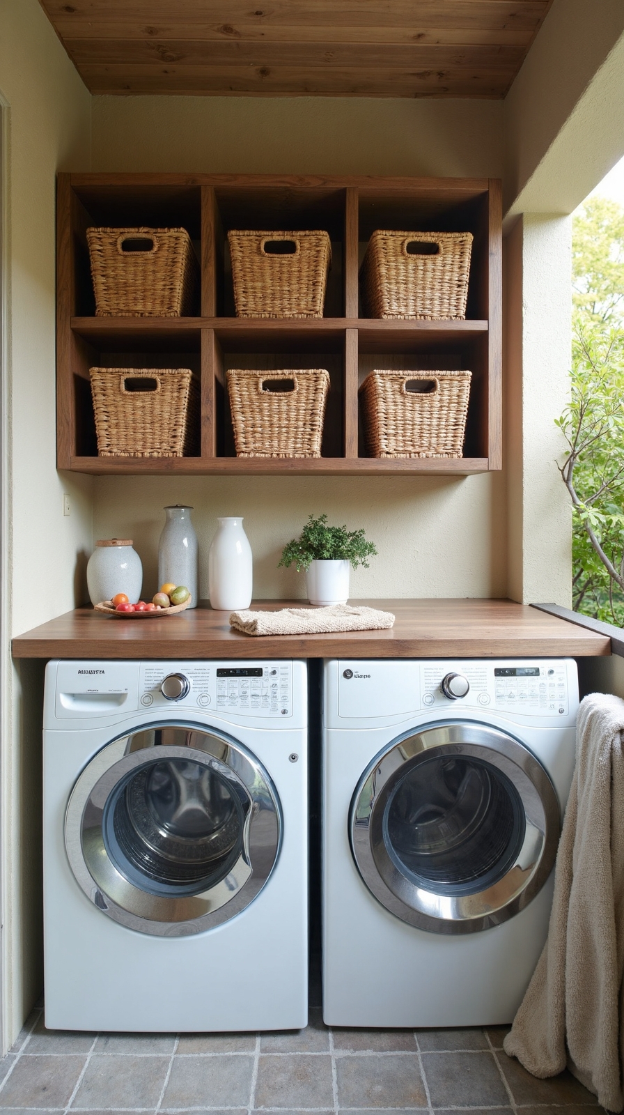 convenient outdoor laundry storage solutions