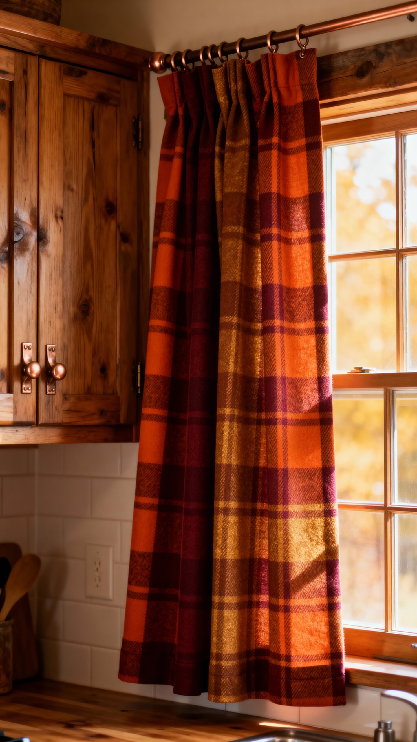 cozy autumn kitchen retreat curtains
