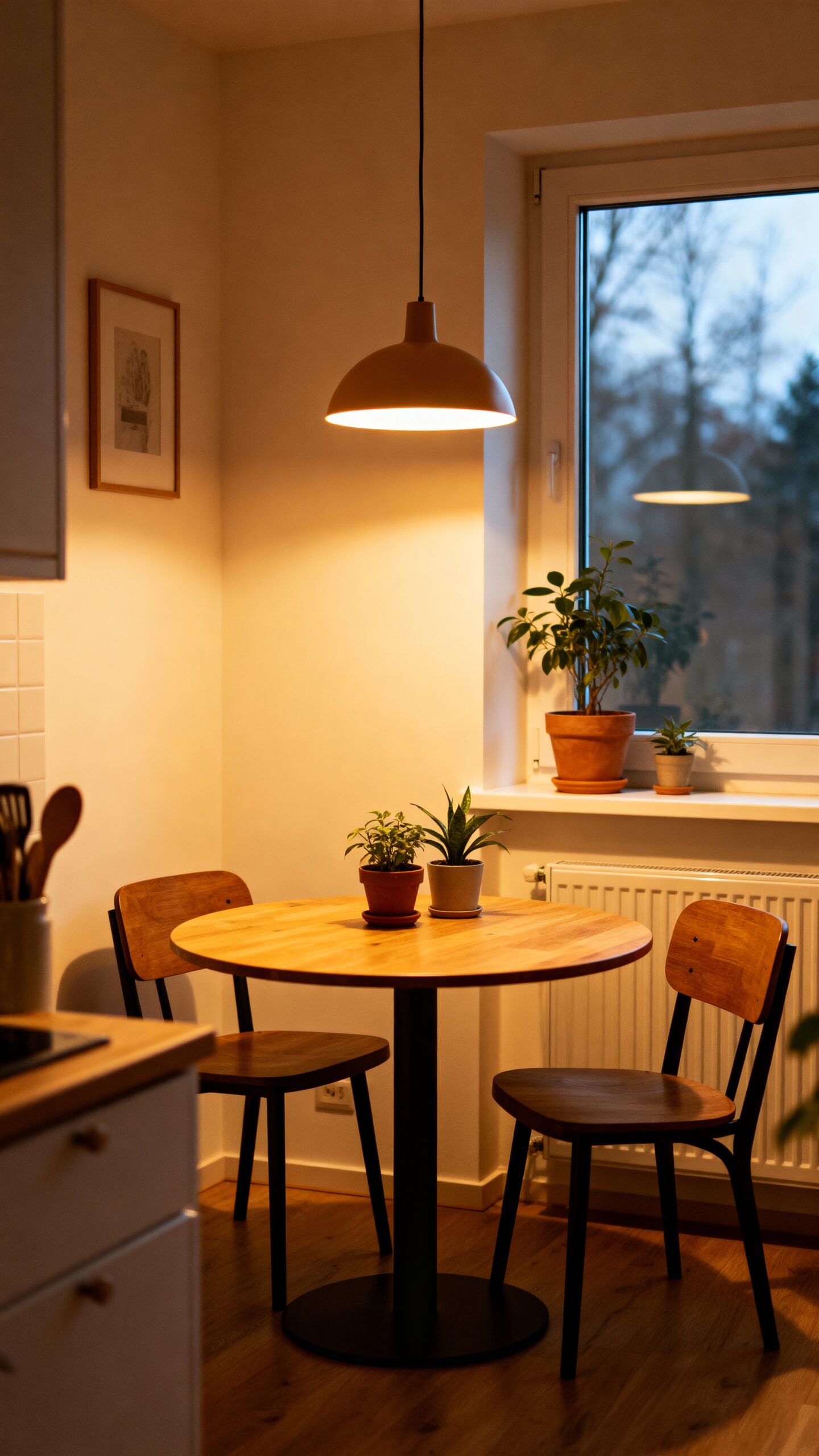 cozy compact efficient kitchen dining