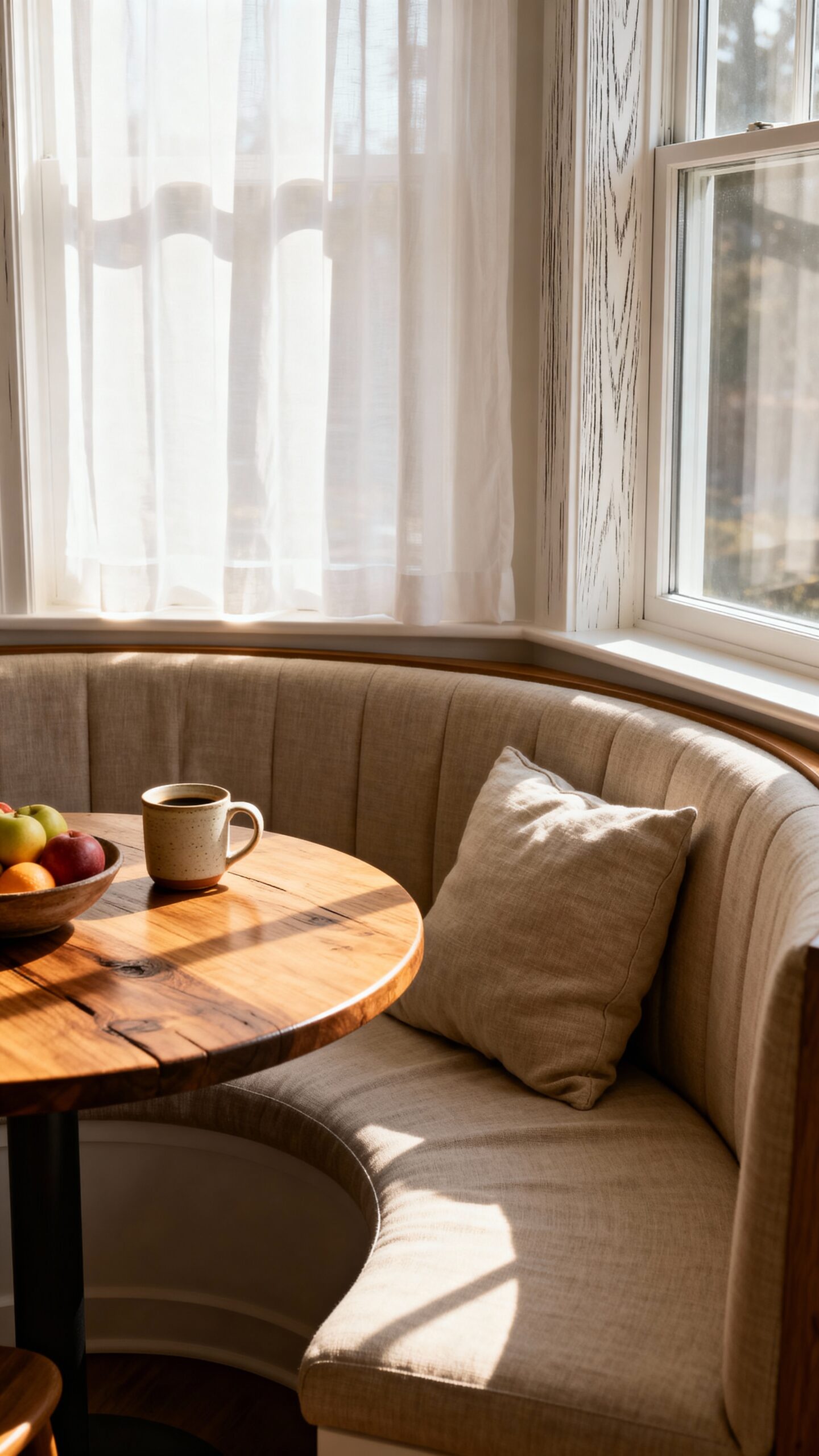 cozy corner breakfast nook design