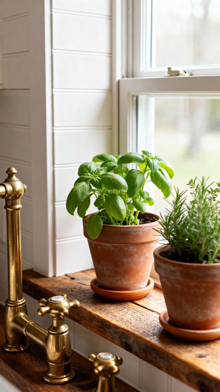 cozy farmhouse kitchen window inspiration