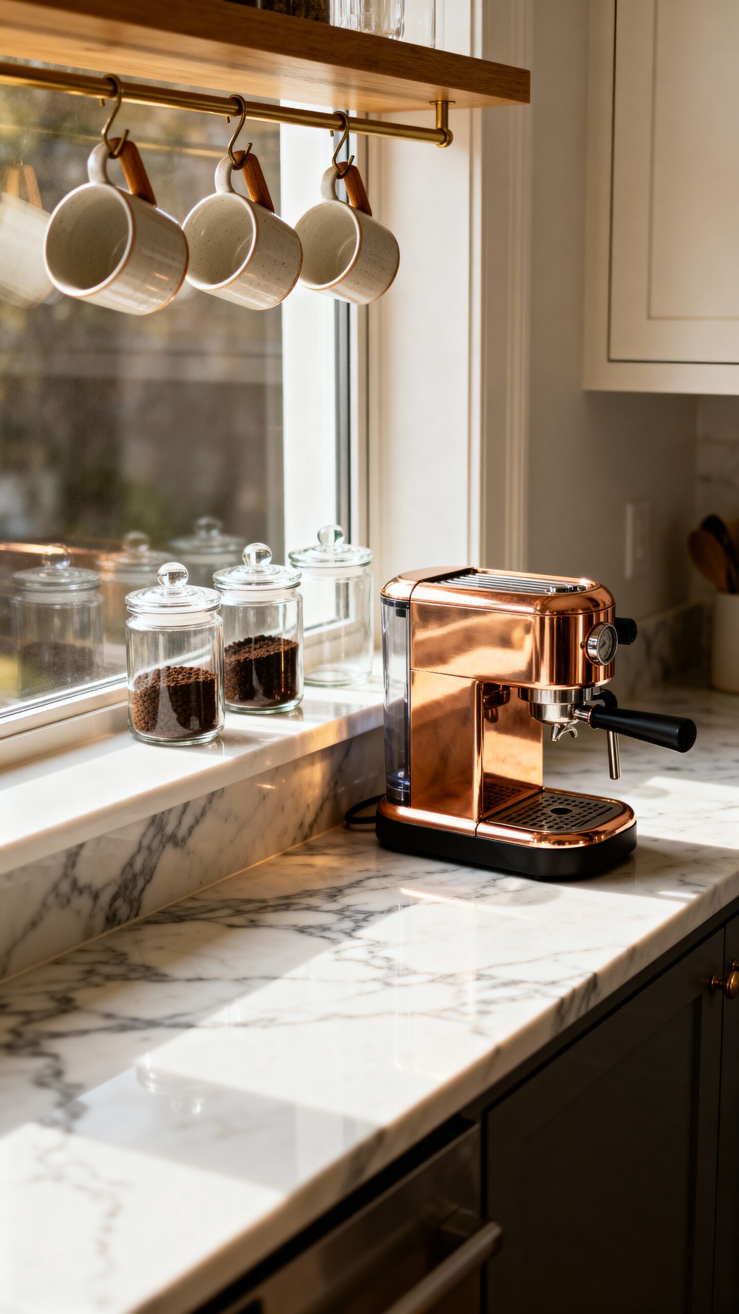 cozy morning coffee station nook