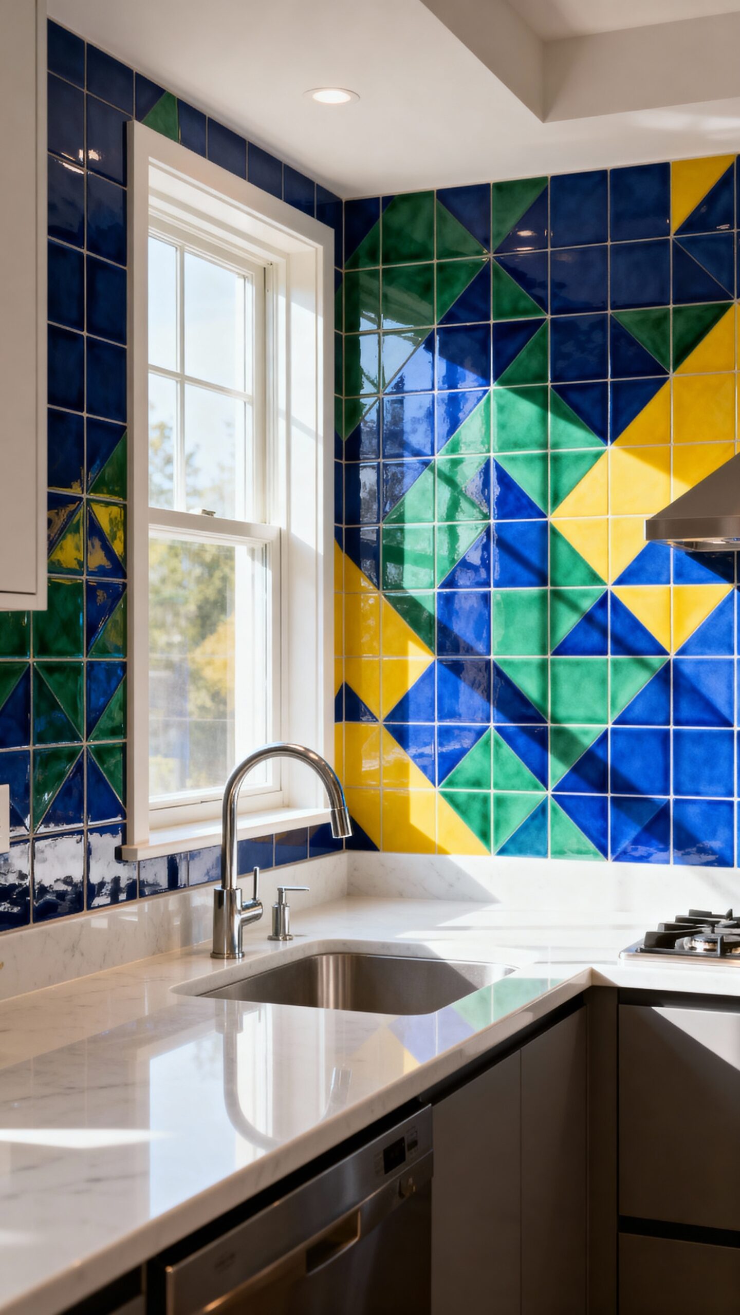 creative kitchen window backsplashes