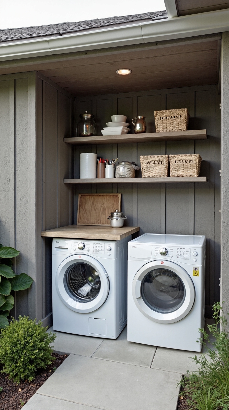 customizable backyard laundry station