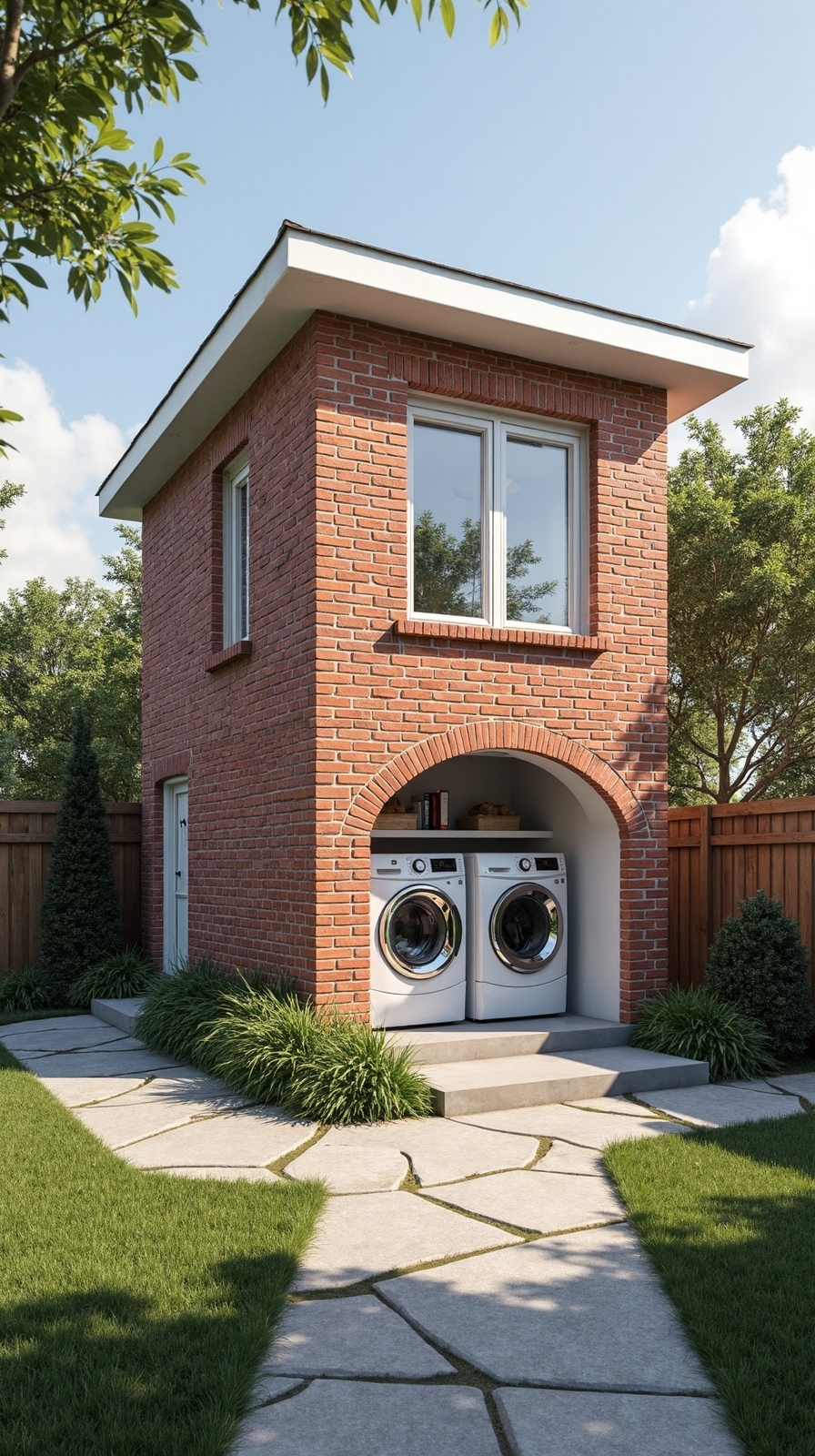 customizable detached laundry workspace solution