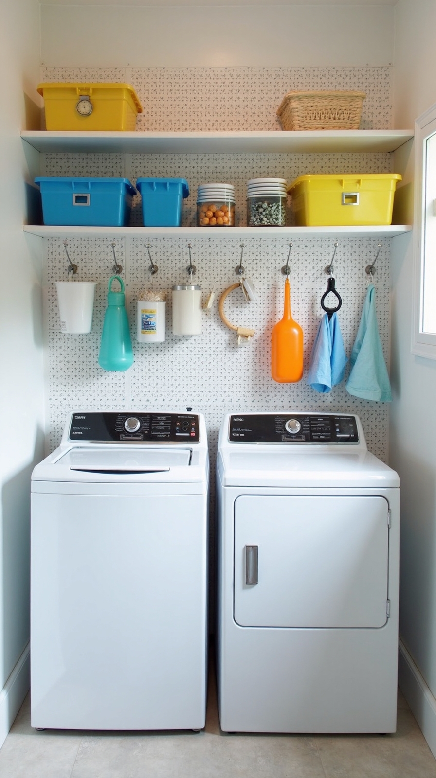 customizable flexible organized laundry storage