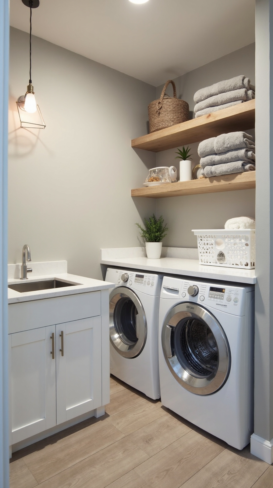 customizable folding station with built in storage