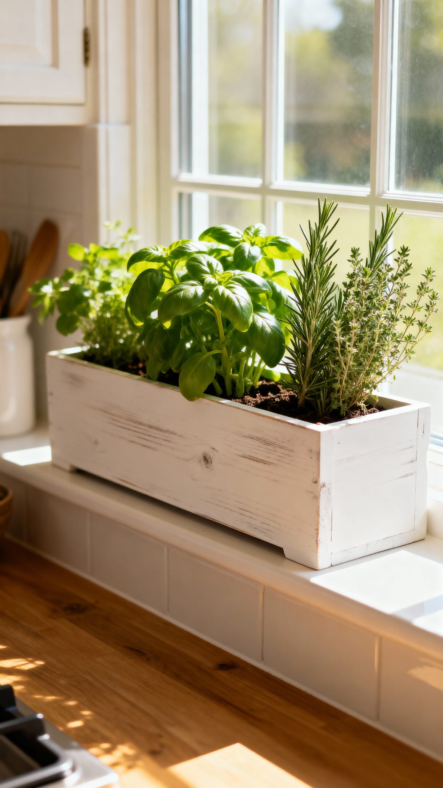 customizable kitchen window herb gardens