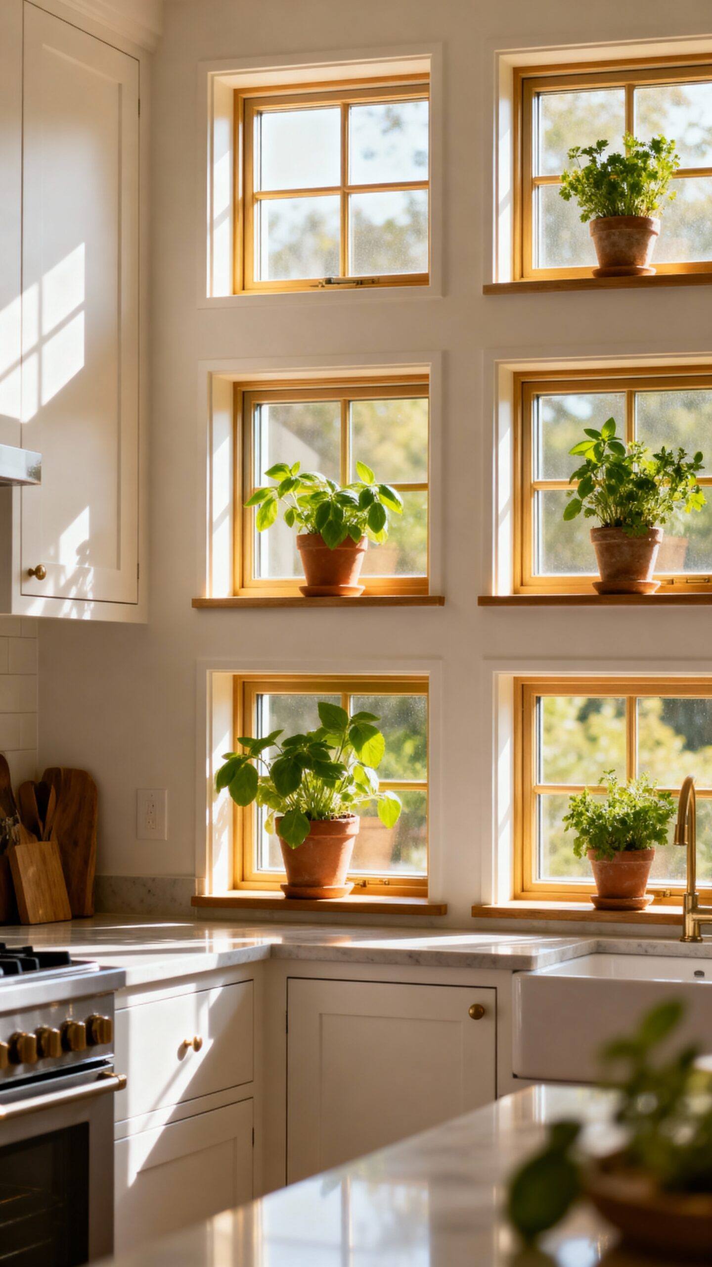 customizable multiple small kitchen windows
