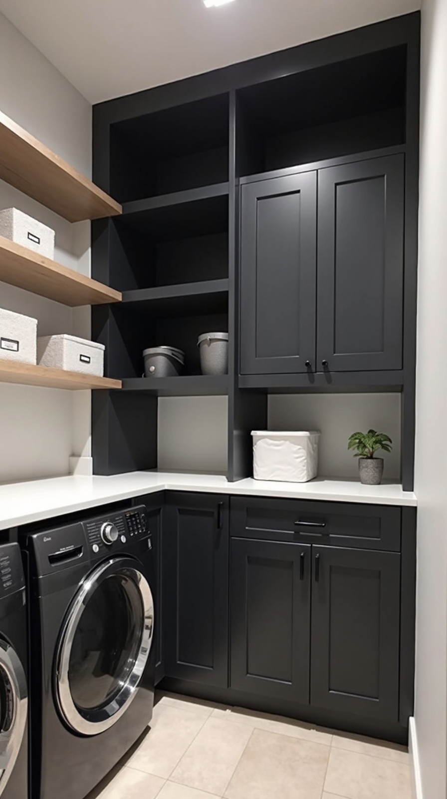 customizable organized sophisticated laundry storage