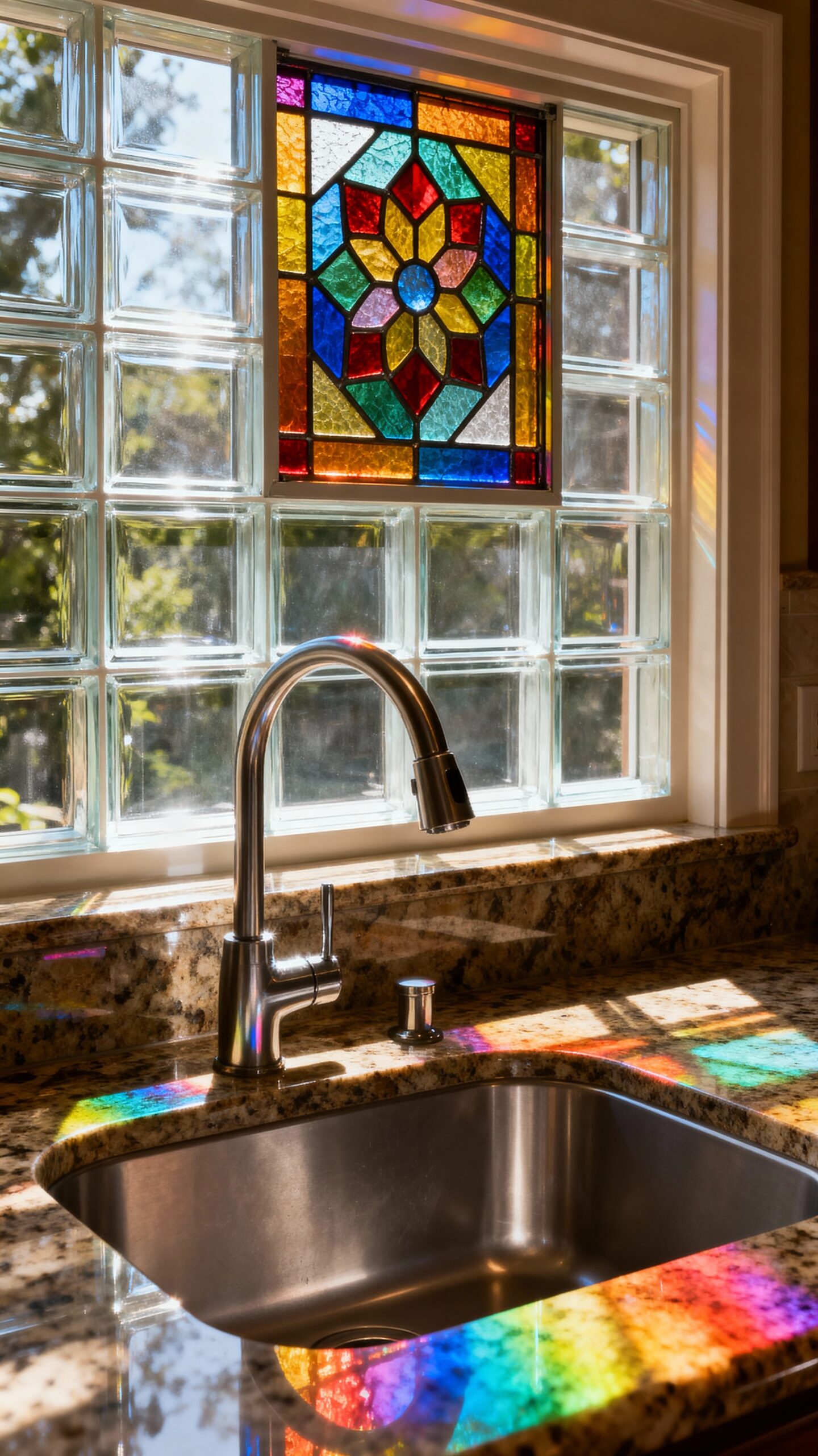 decorative stained glass window inserts