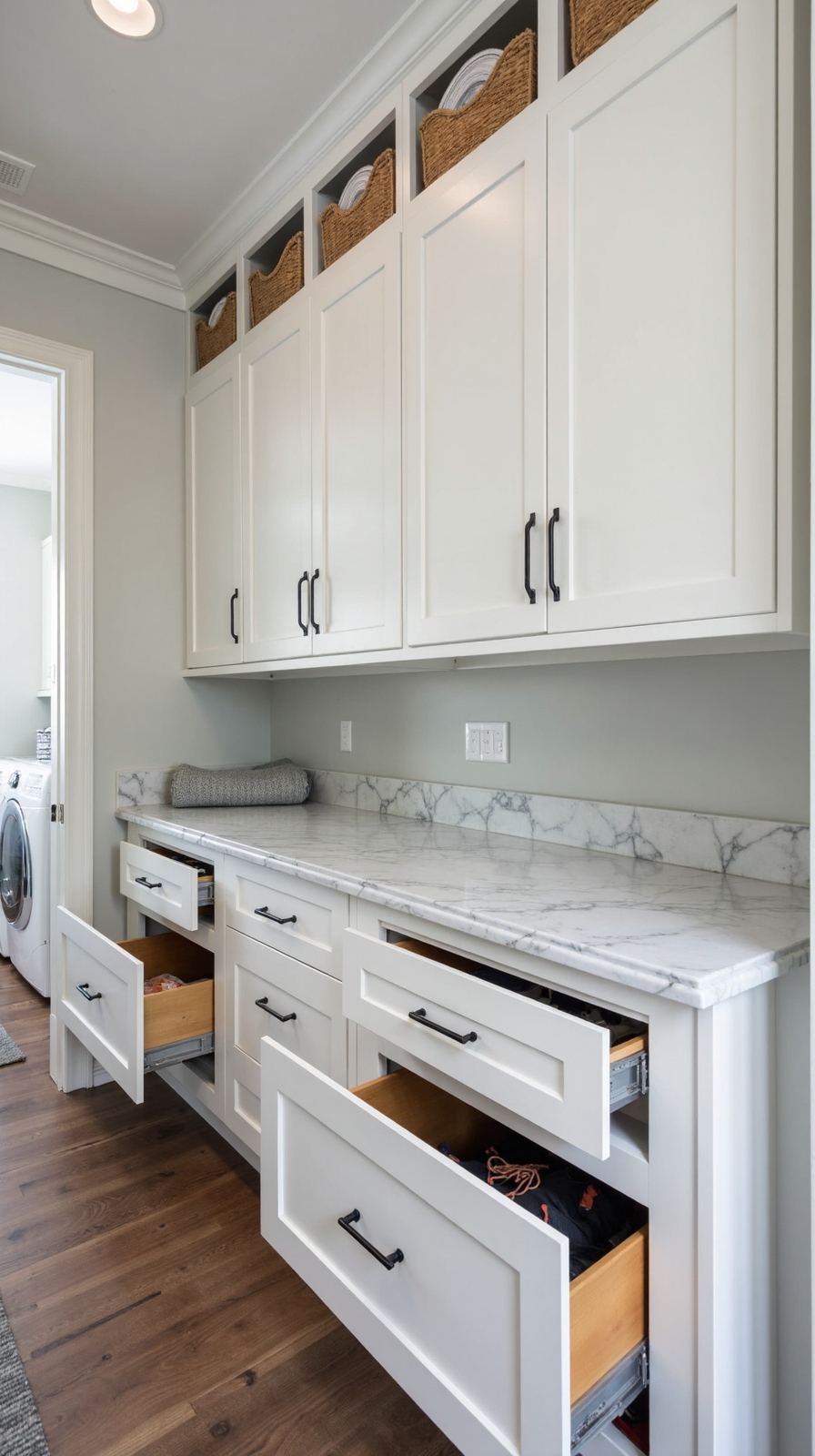 dedicated customizable organized efficient laundry folding station