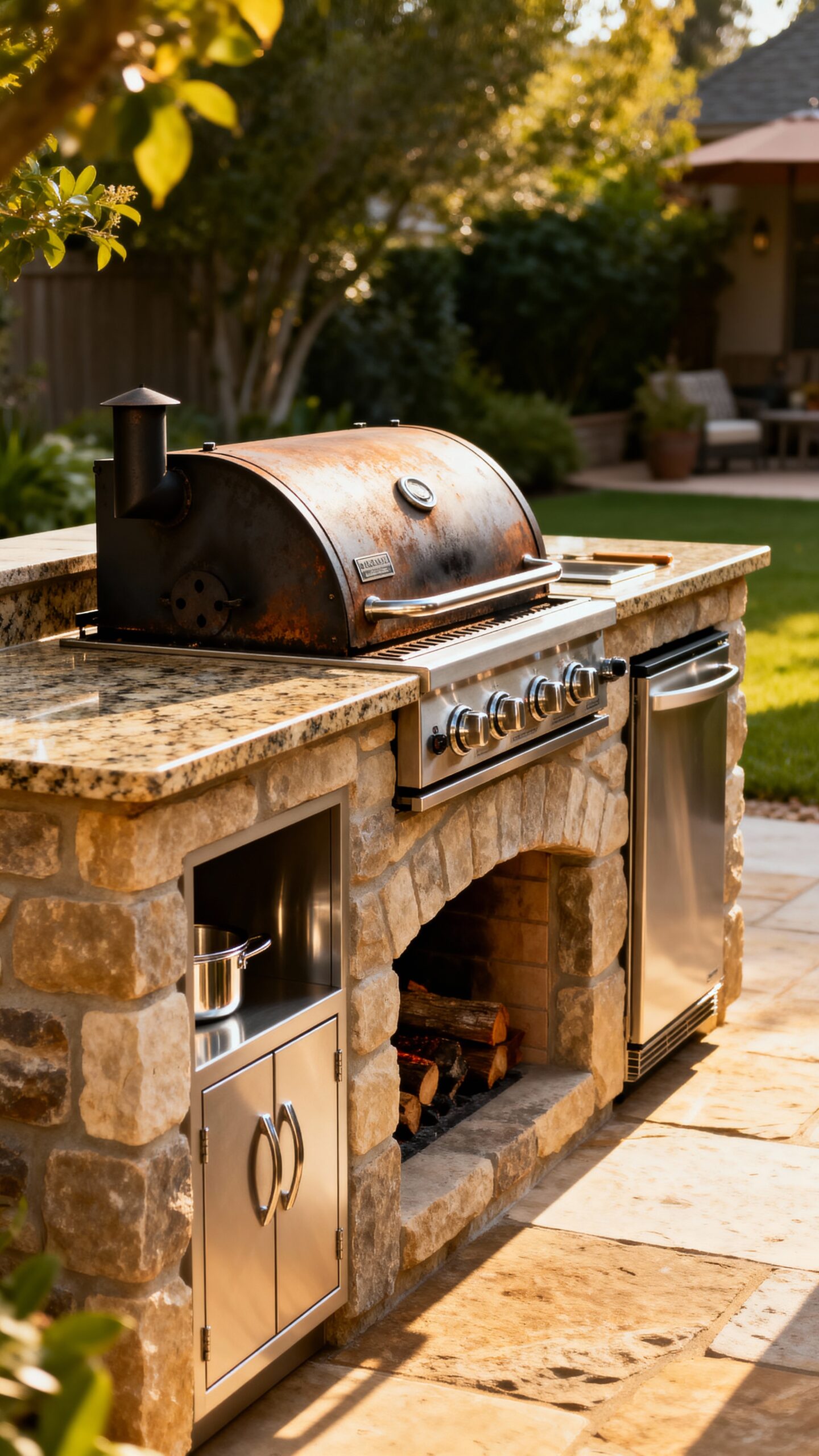 dedicated smoker and prep space