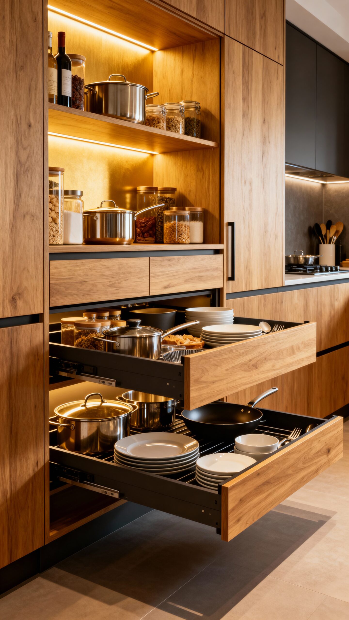 deep cabinet storage transformation