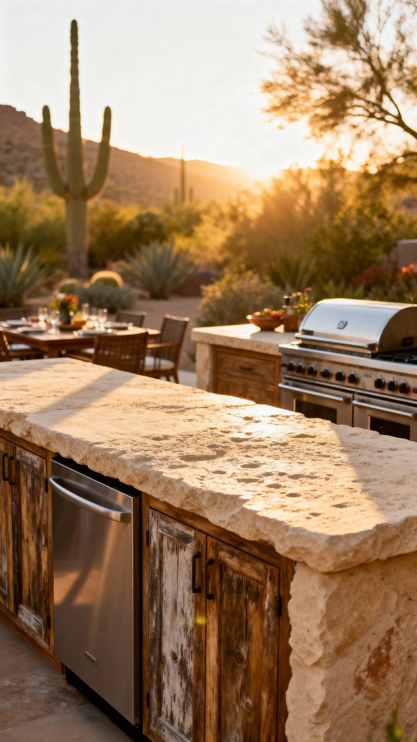 desert inspired durable sandstone countertops