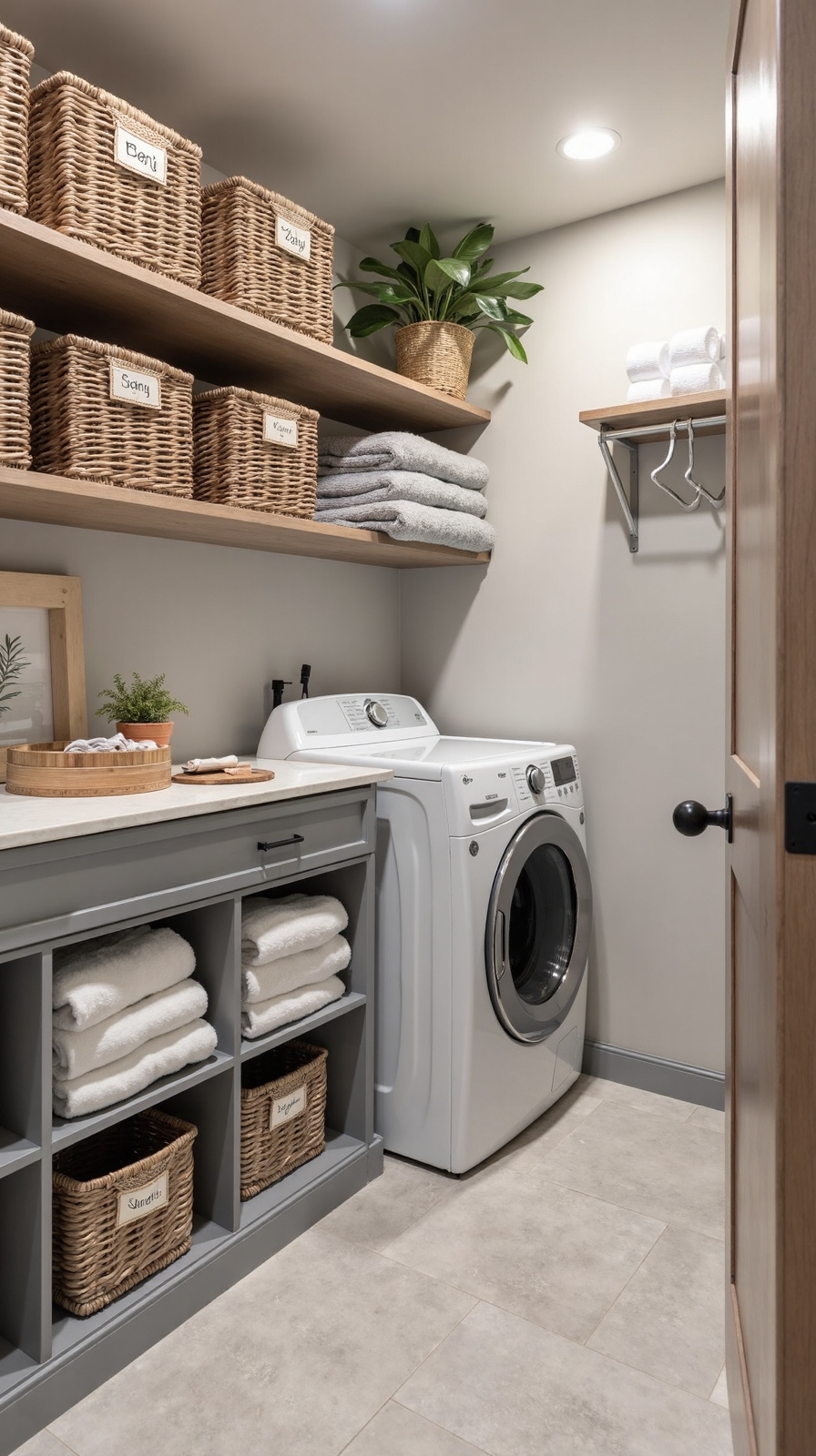 designated zones streamline laundry routine efficiency
